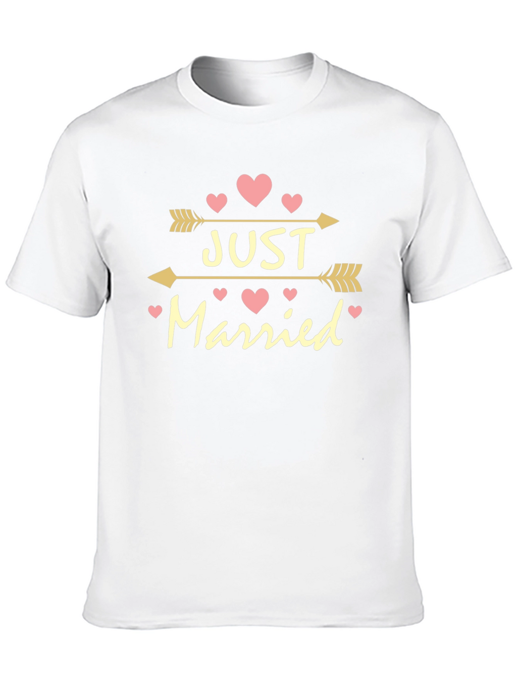 Just Married Arrow Heart Tee - Perfect Wedding Gift!