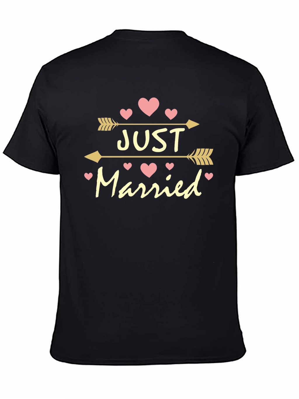 Just Married Arrow Heart Tee - Perfect Wedding Gift!