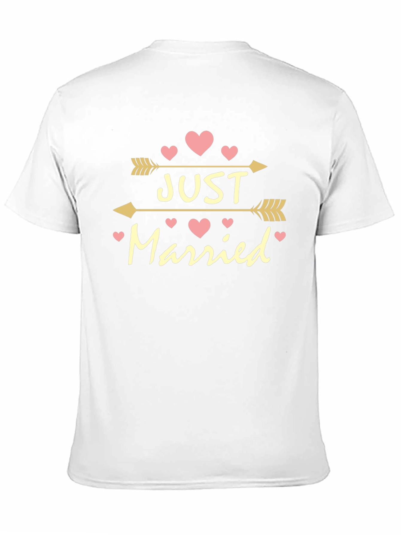 Just Married Arrow Heart Tee - Perfect Wedding Gift!