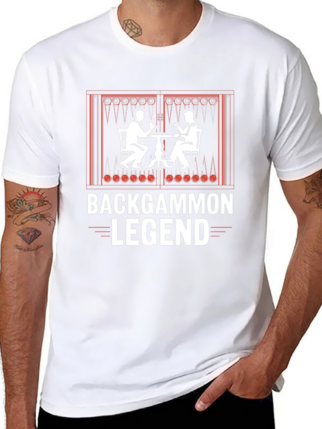 Backgammon Legend Graphic T-Shirt