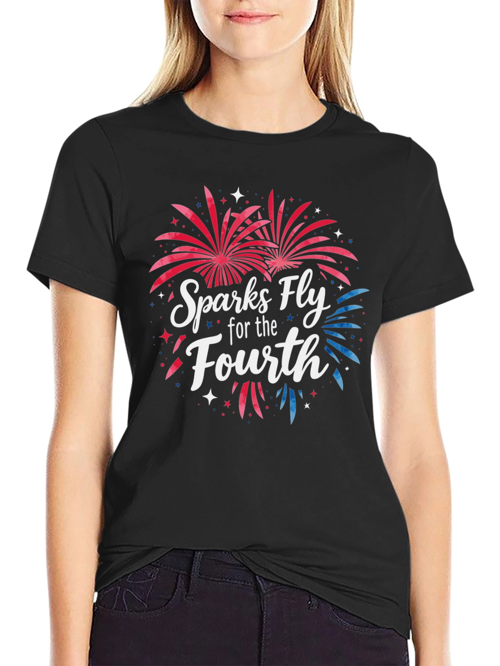 Sparks Fly Fourth of July Graphic Tee