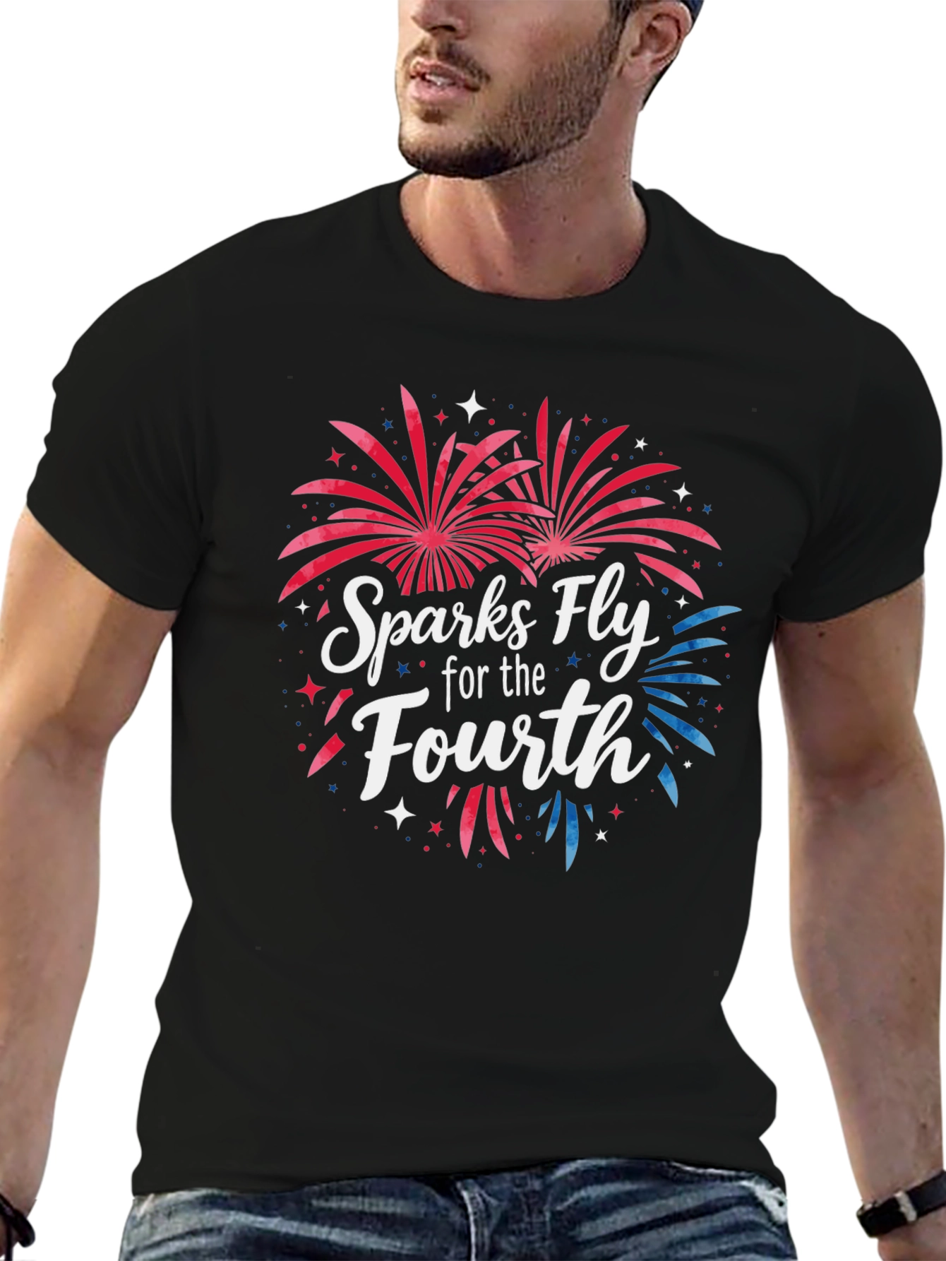 Sparks Fly Fourth of July Graphic Tee