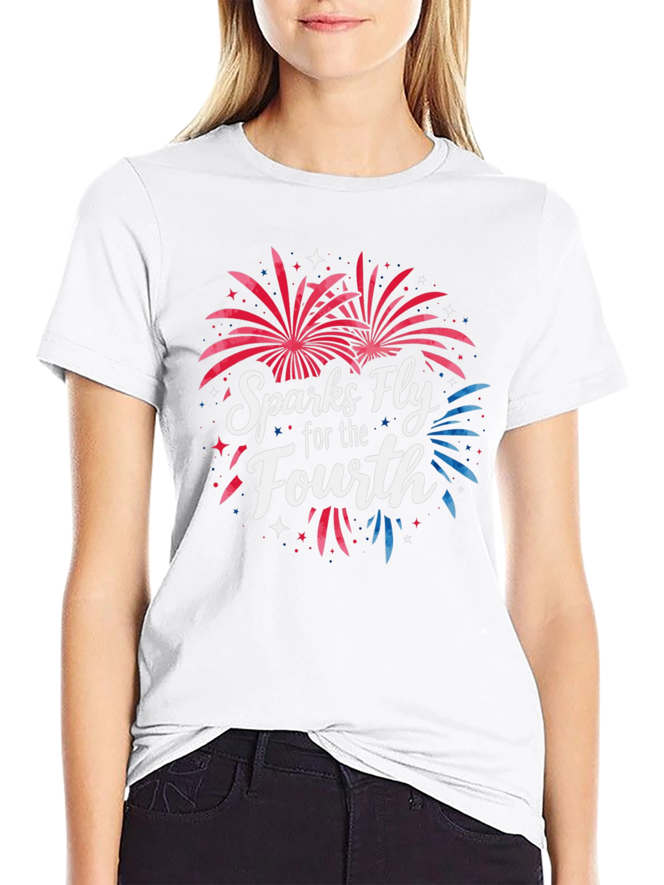 Sparks Fly Fourth of July Graphic Tee