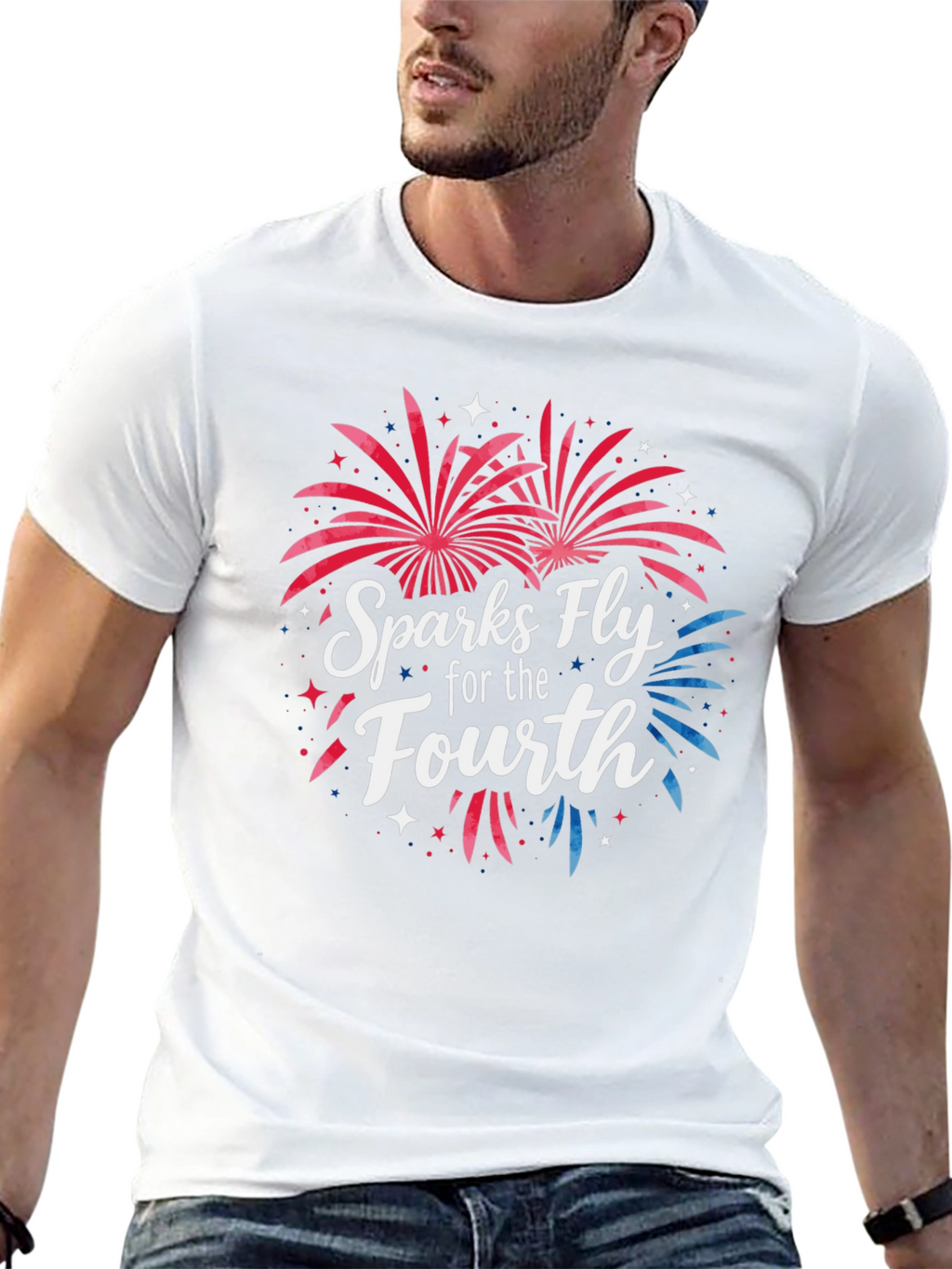 Sparks Fly Fourth of July Graphic Tee