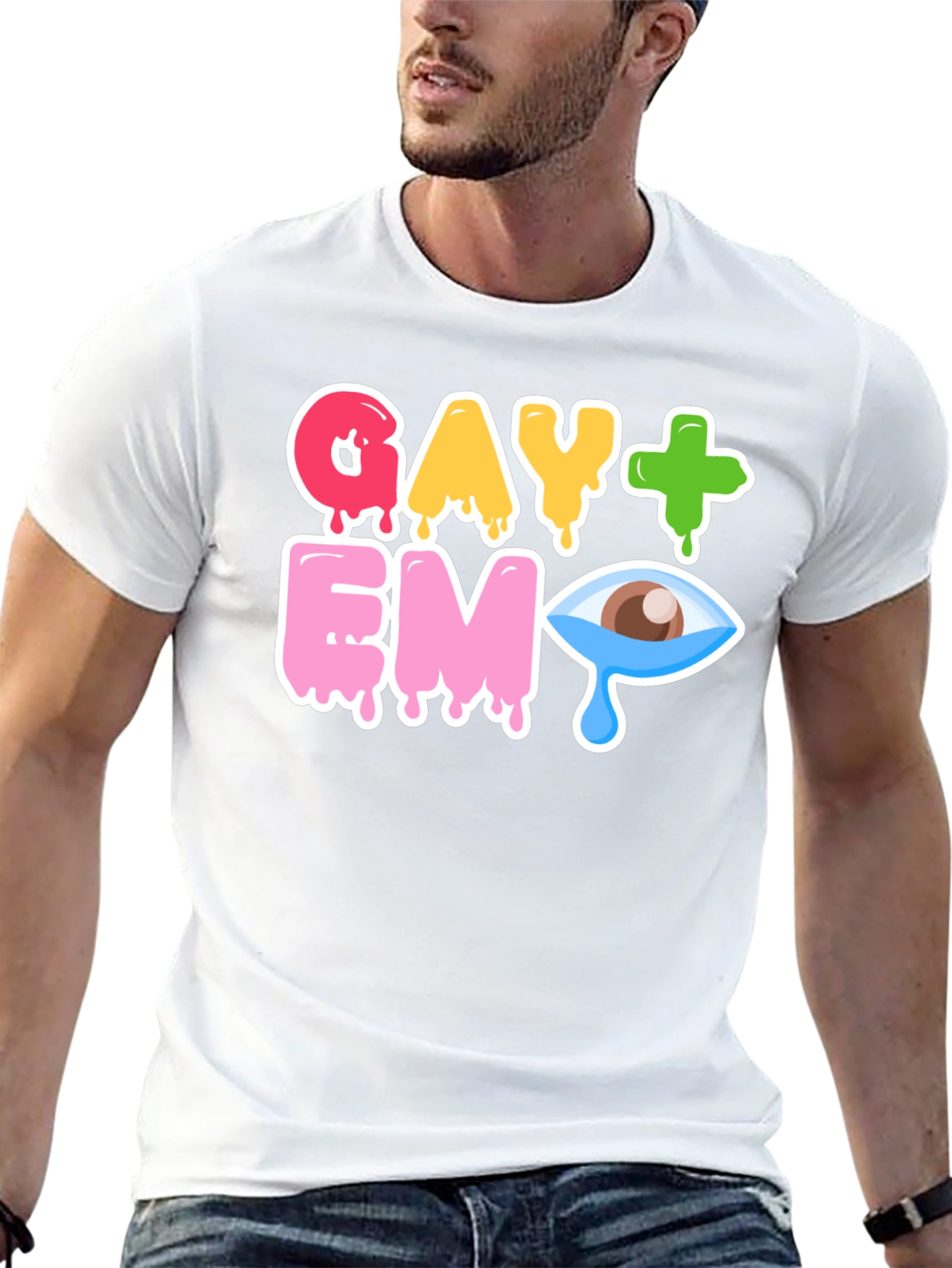 Gay+Emo Graphic T-Shirt