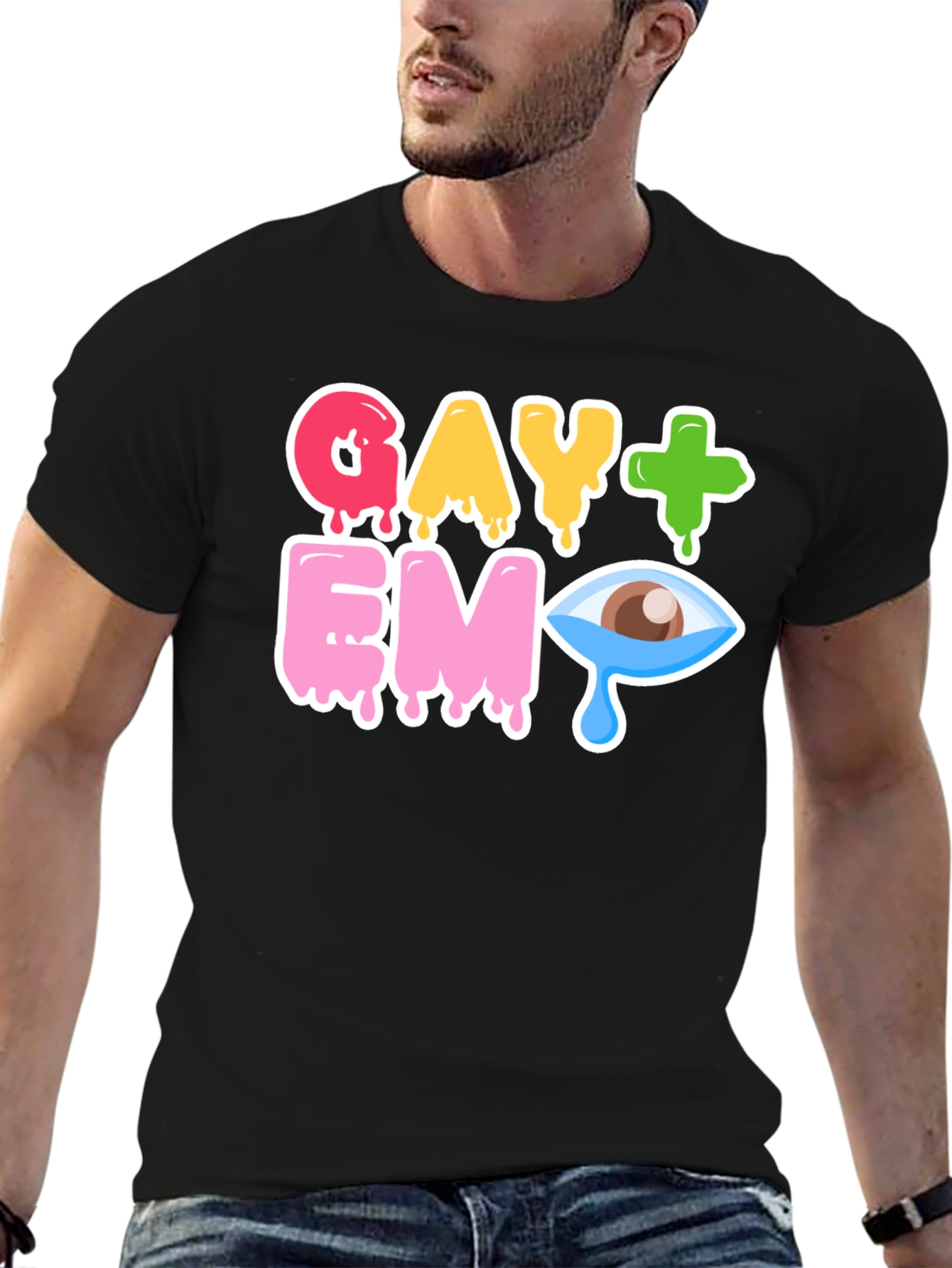 Gay+Emo Graphic T-Shirt