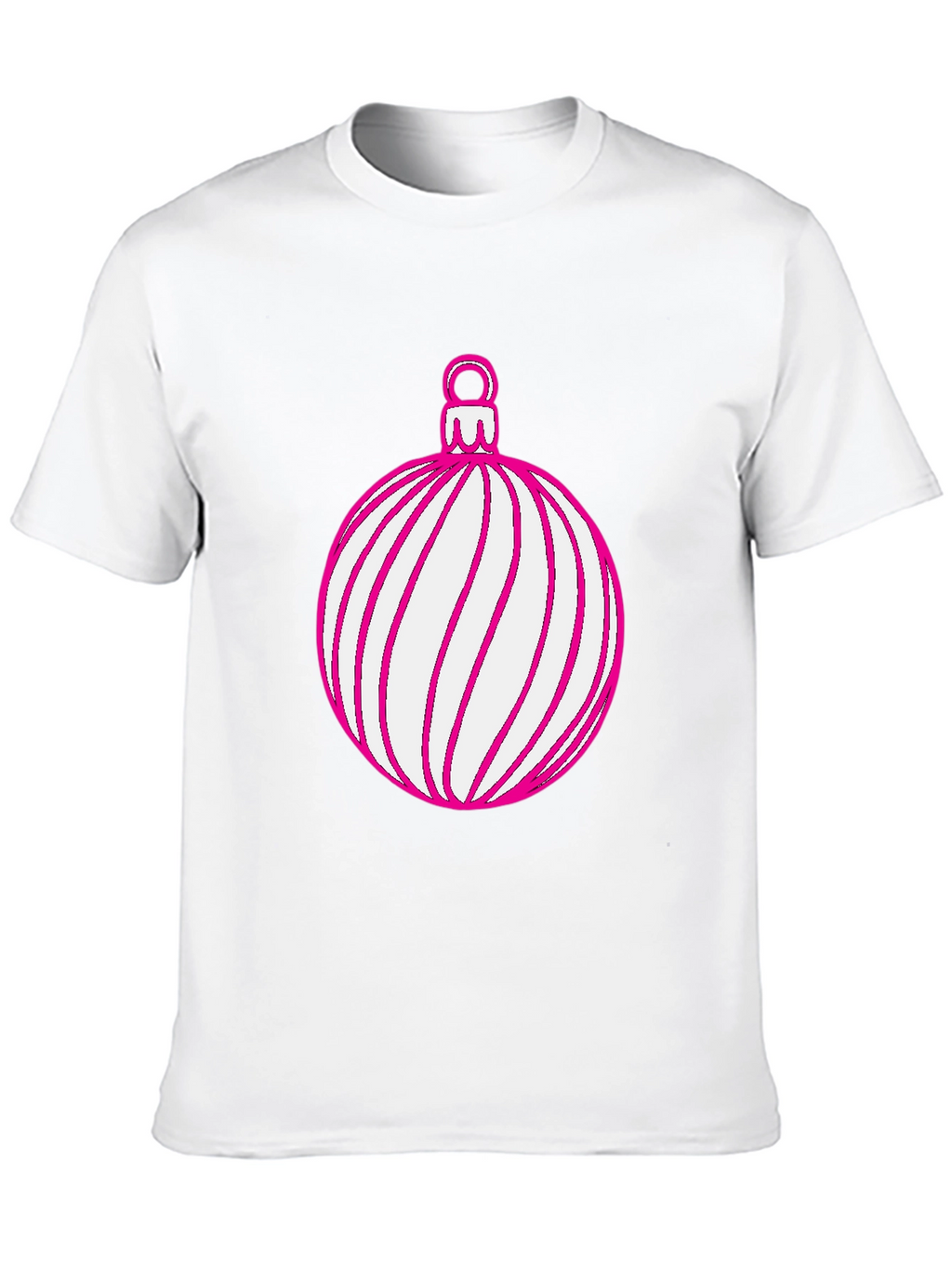 Festive Holiday Ornament Graphic Tee - Black