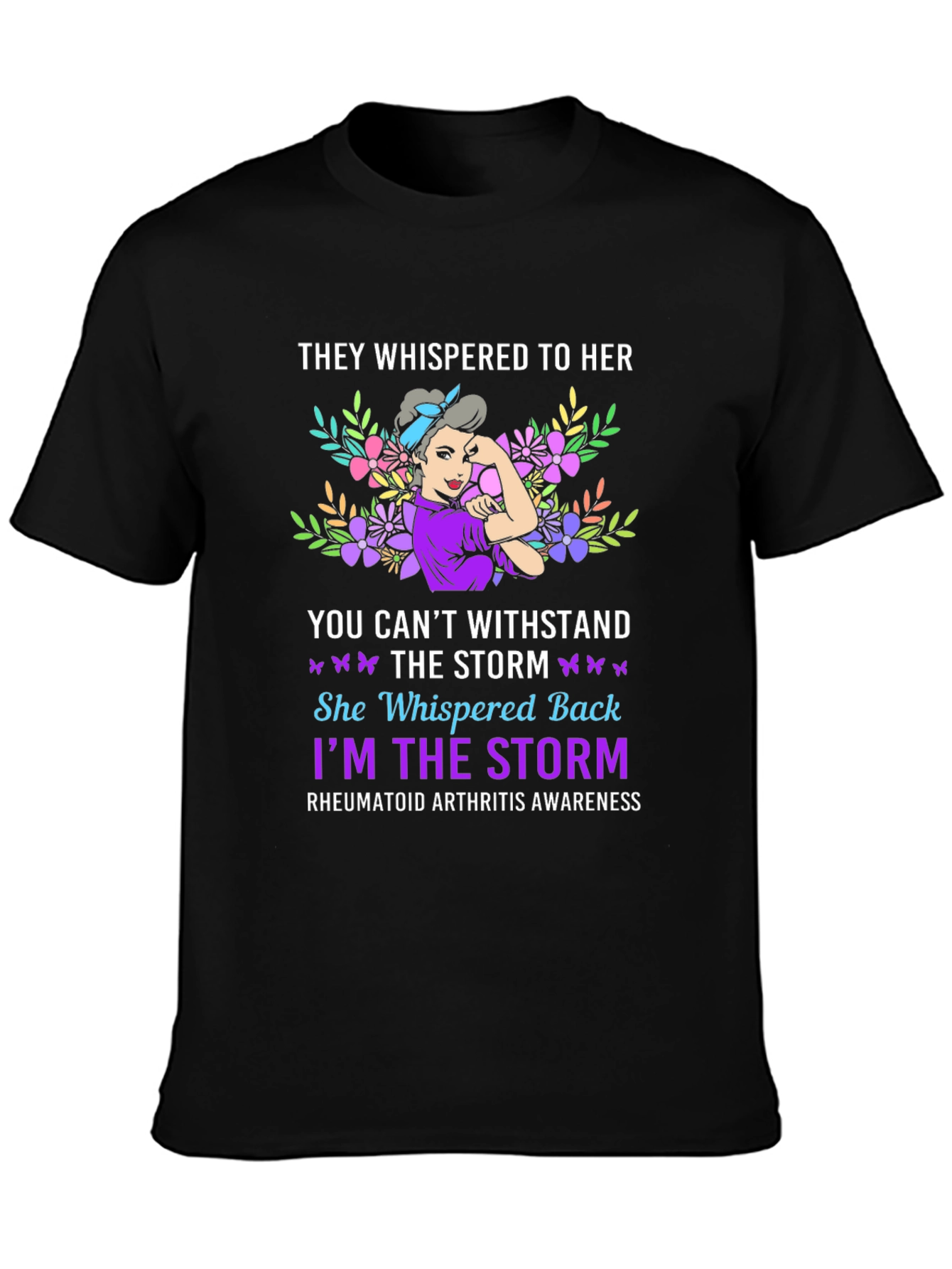 Rheumatoid Arthritis Awareness T-Shirt - Storm Design