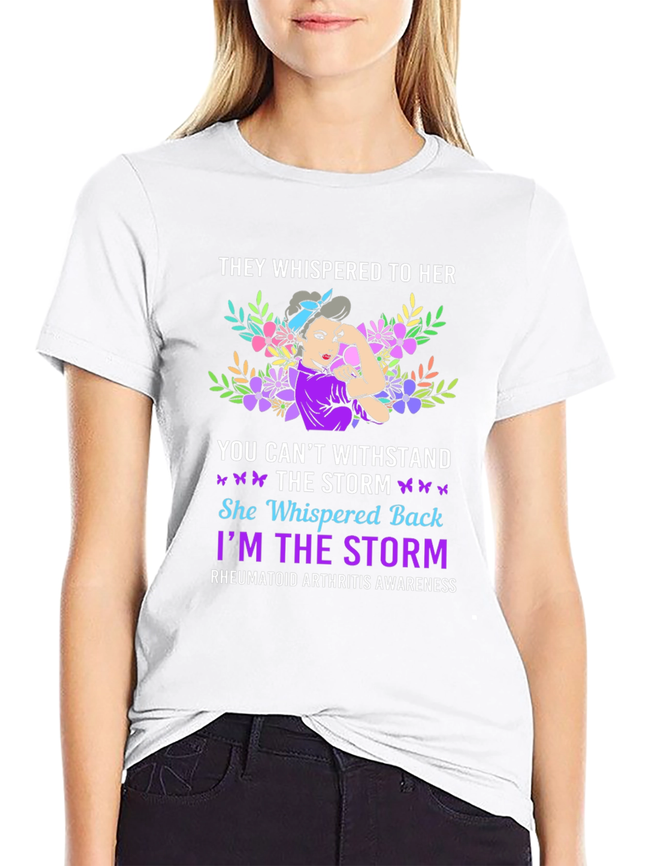 Rheumatoid Arthritis Awareness T-Shirt - Storm Design