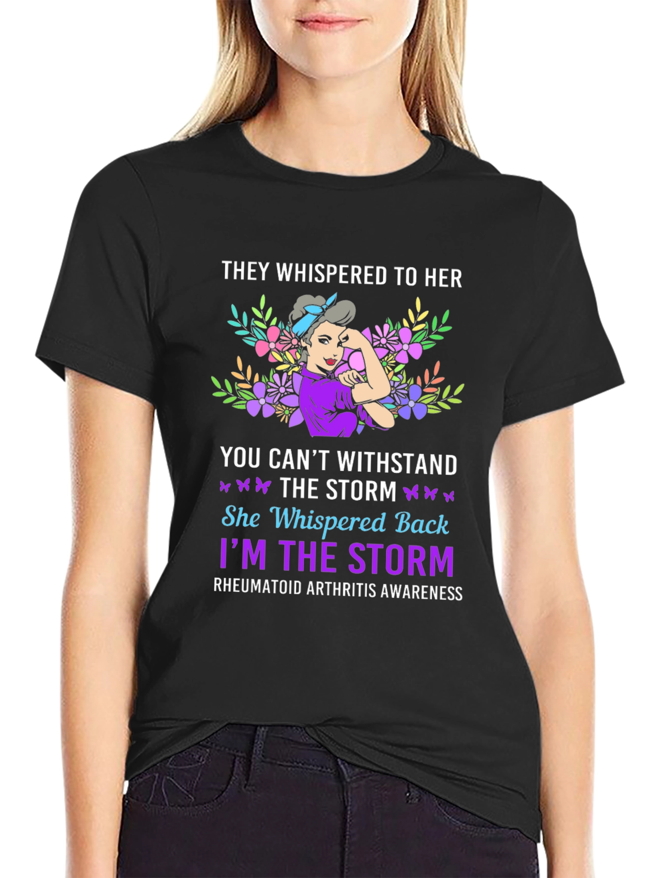 Rheumatoid Arthritis Awareness T-Shirt - Storm Design