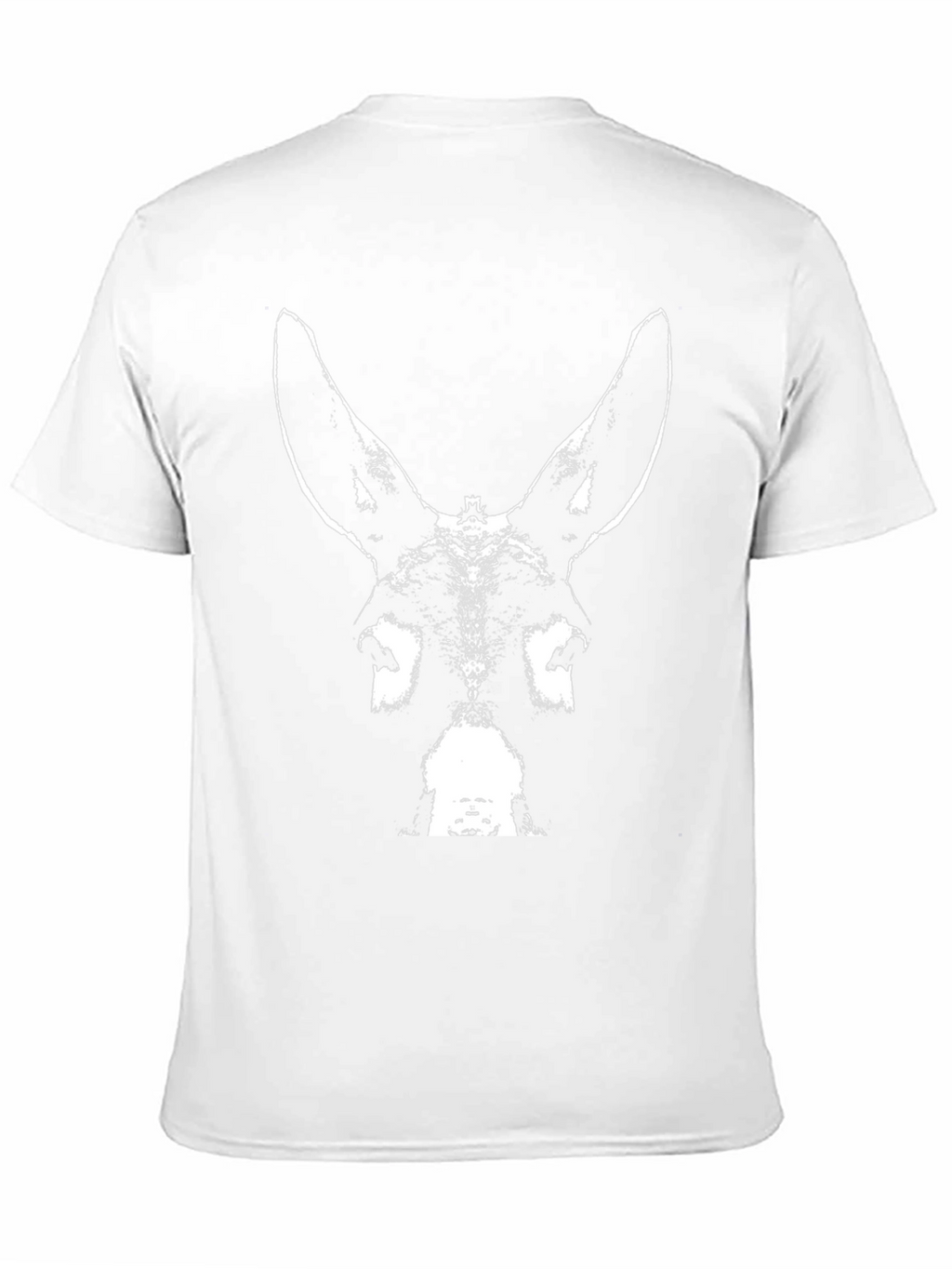 Donkey Face Graphic Black T-Shirt