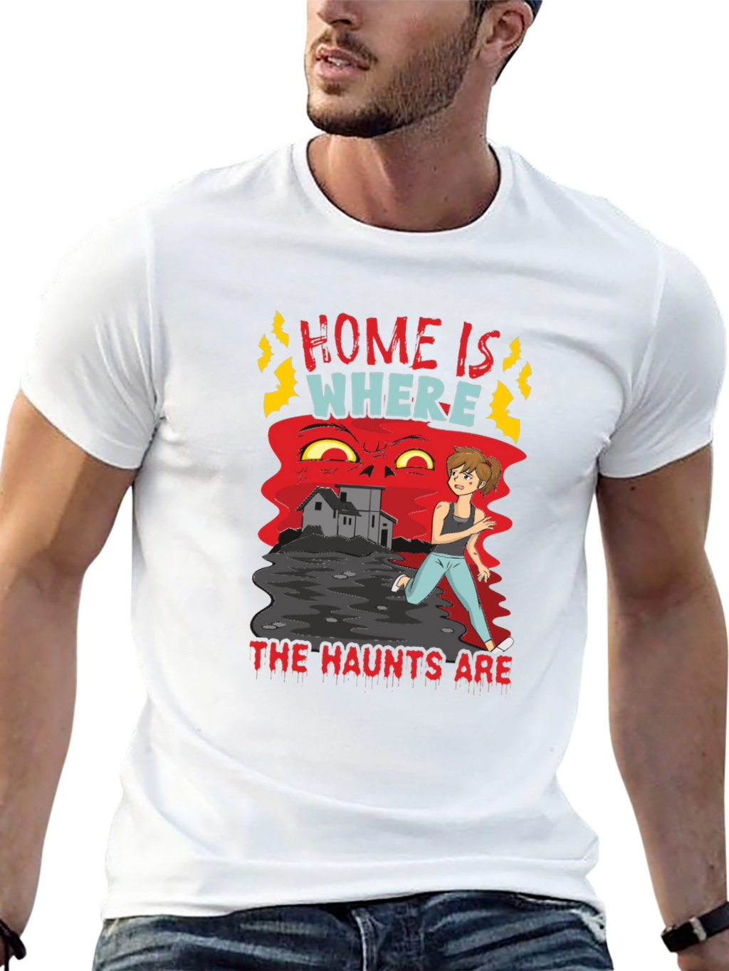 Haunted Home T-Shirt - Where The Haunts Are Tee