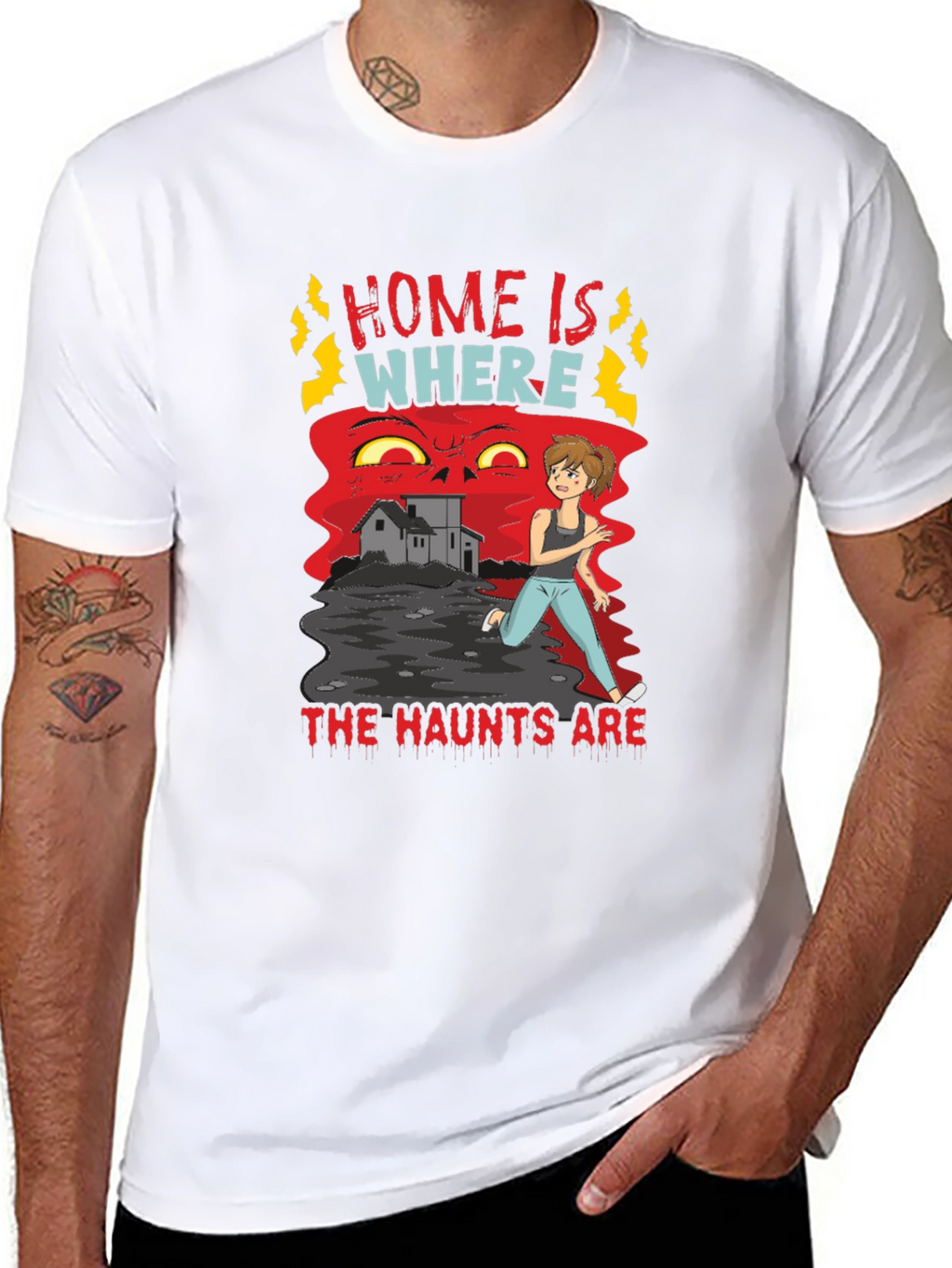 Haunted Home T-Shirt - Where The Haunts Are Tee