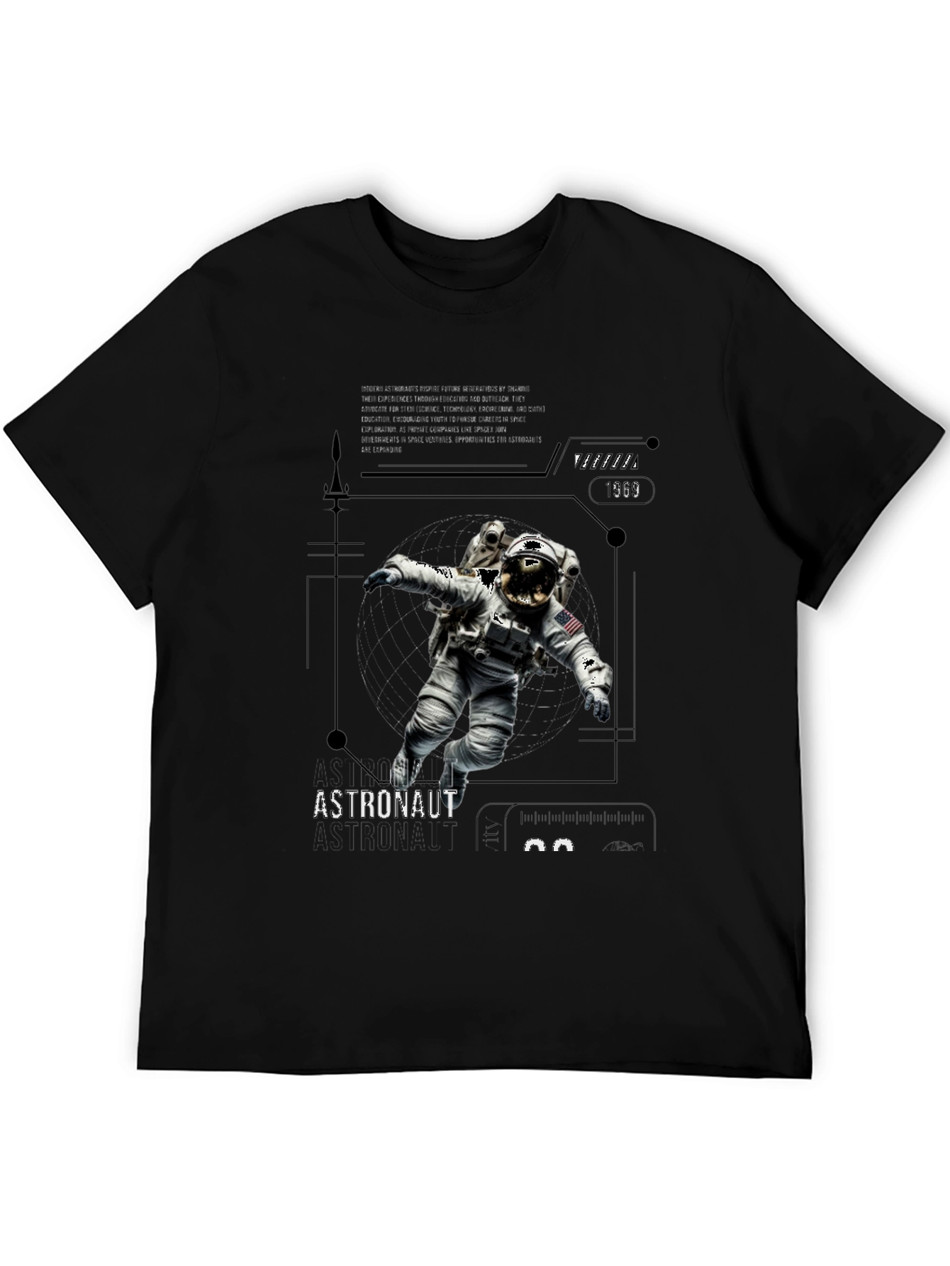 Astronaut Graphic Tee - Explore the Universe in Style