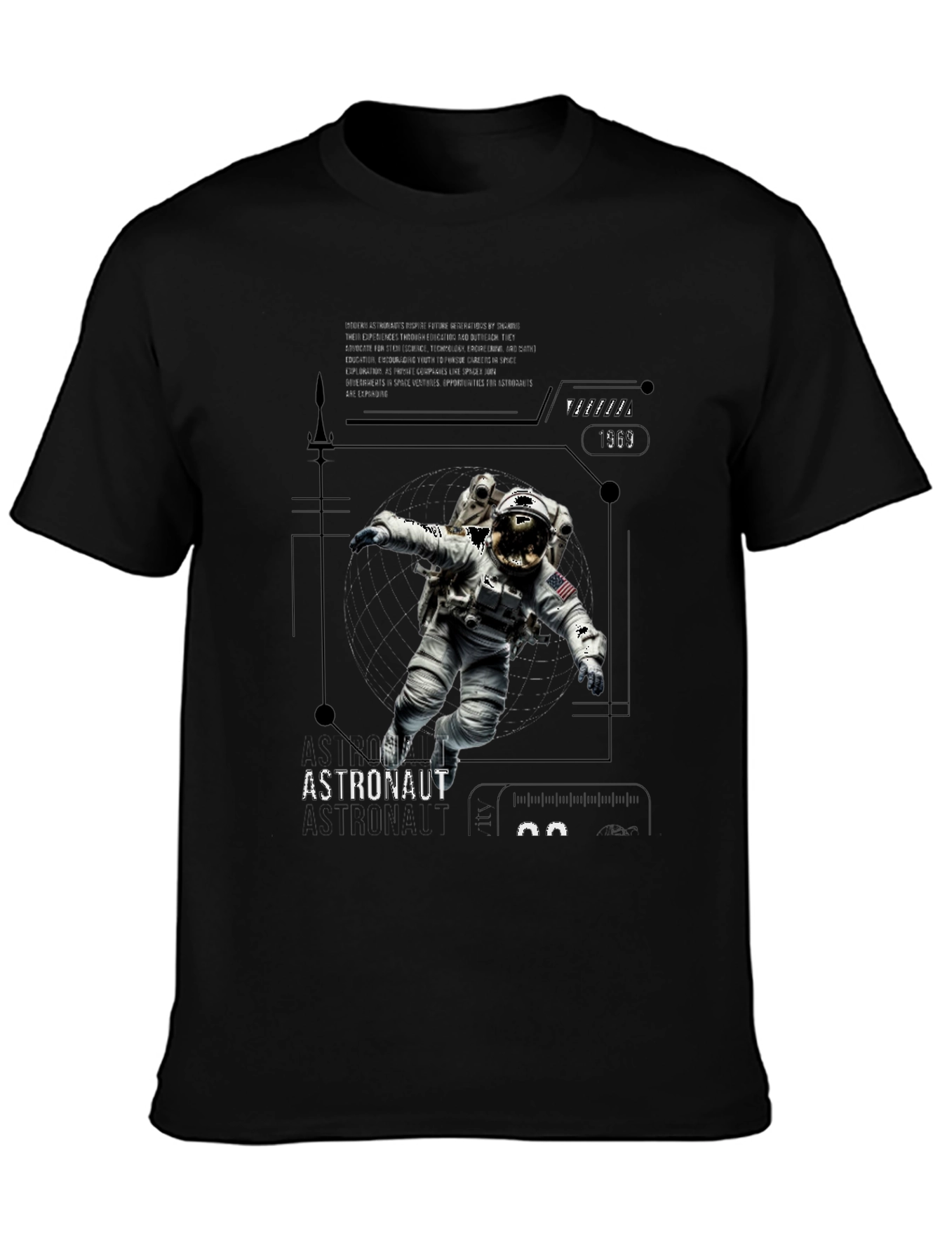 Astronaut Graphic Tee - Explore the Universe in Style