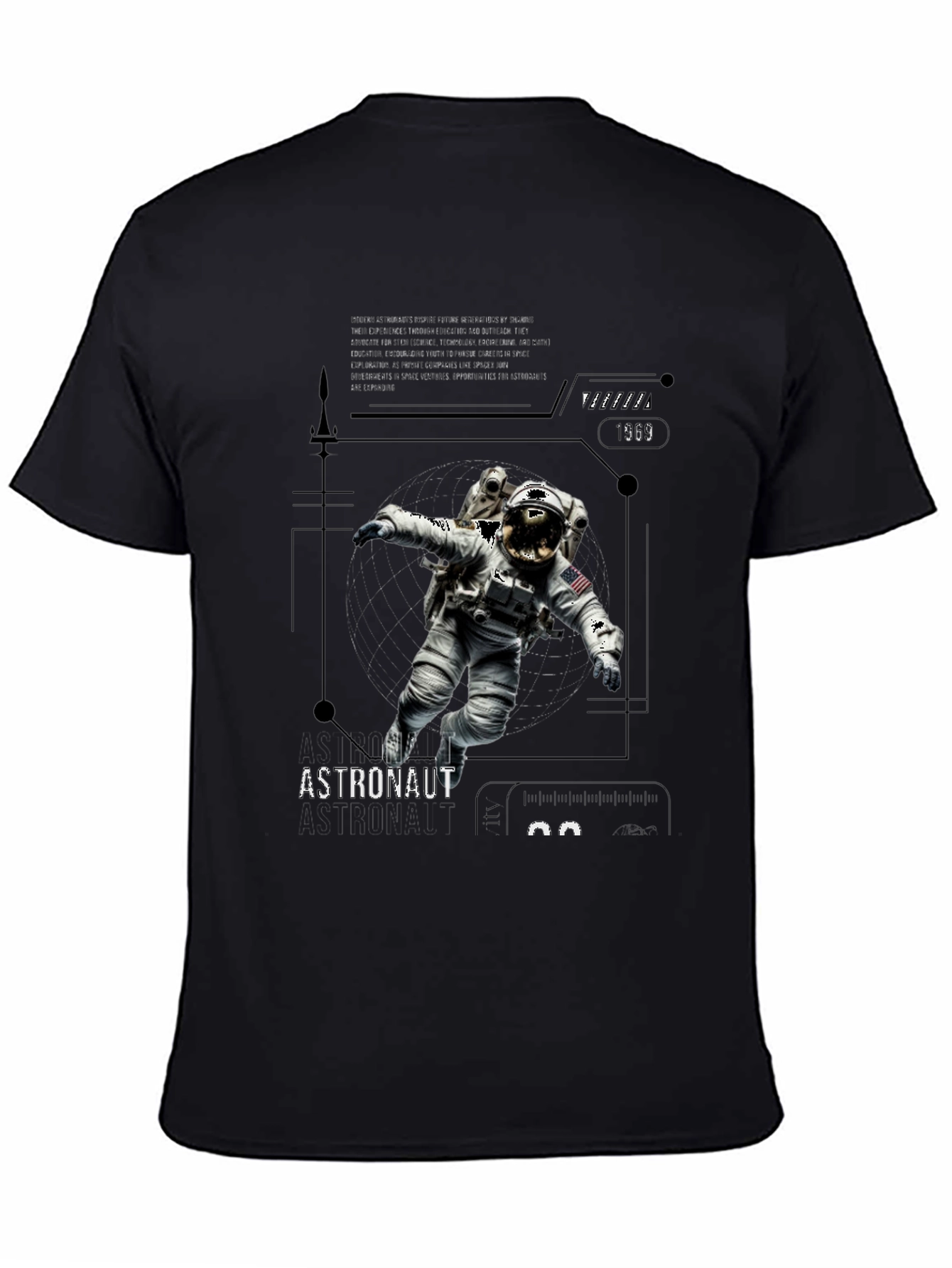 Astronaut Graphic Tee - Explore the Universe in Style