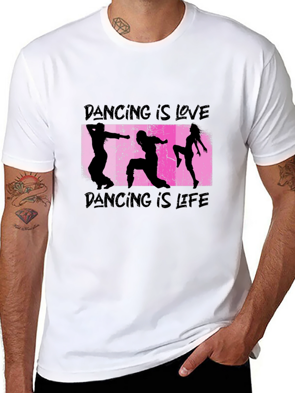 Dancing is Love & Life Black T-Shirt