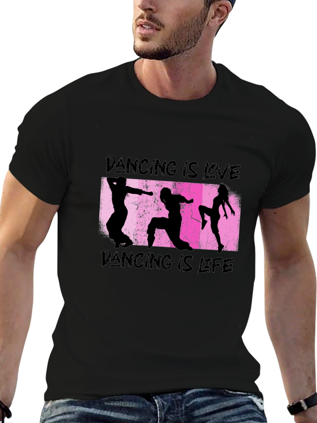 Dancing is Love & Life Black T-Shirt