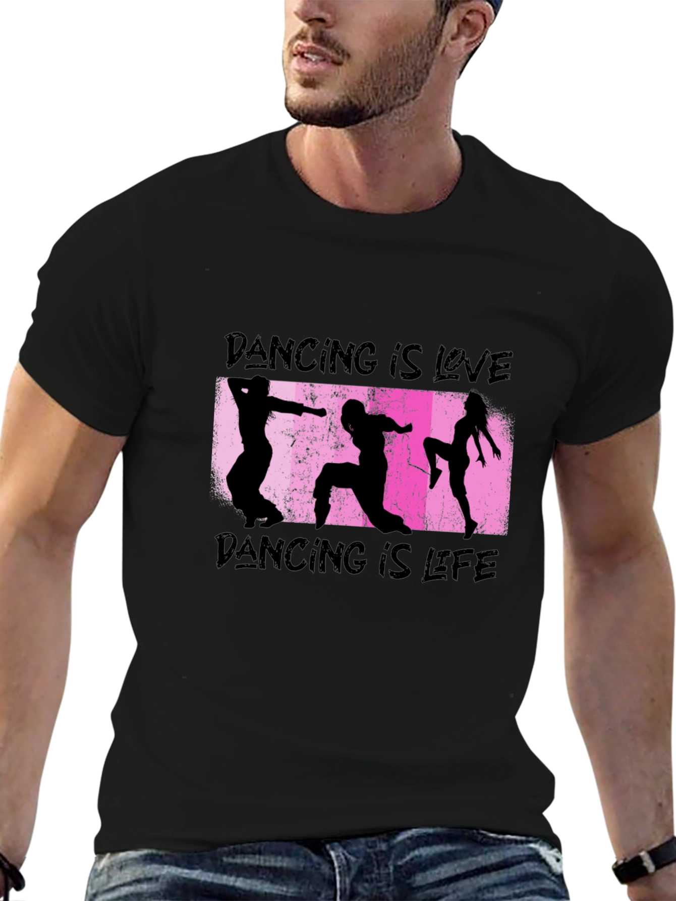 Dancing is Love & Life Black T-Shirt