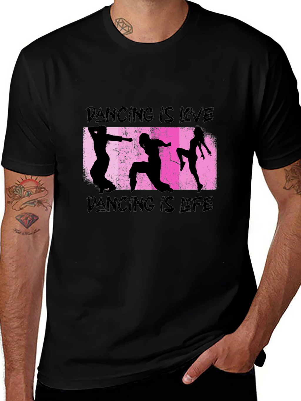 Dancing is Love & Life Black T-Shirt