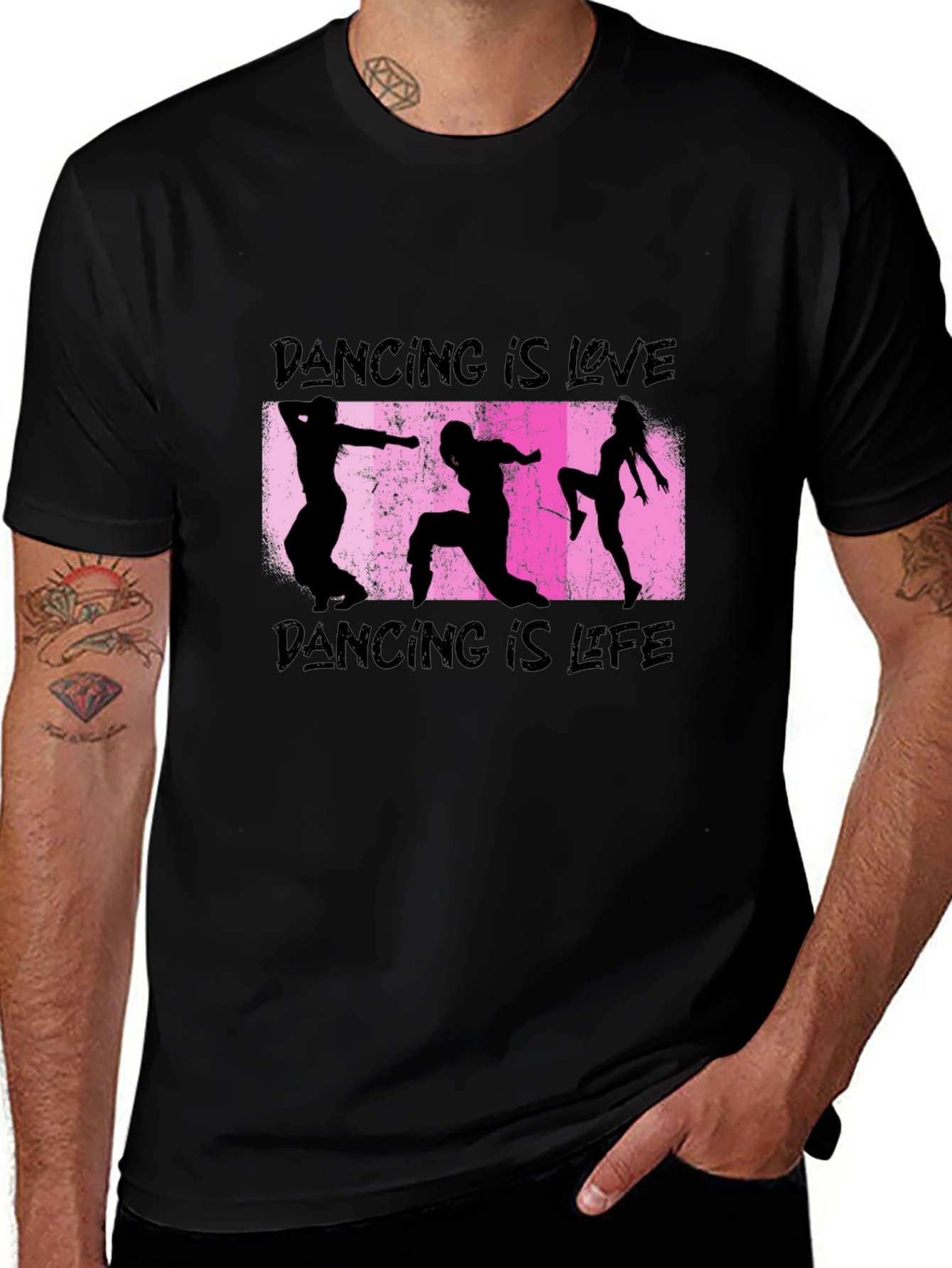 Dancing is Love & Life Black T-Shirt
