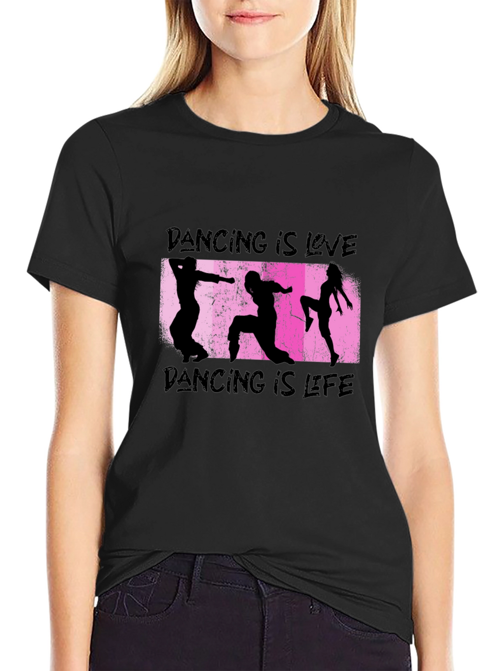 Dancing is Love & Life Black T-Shirt