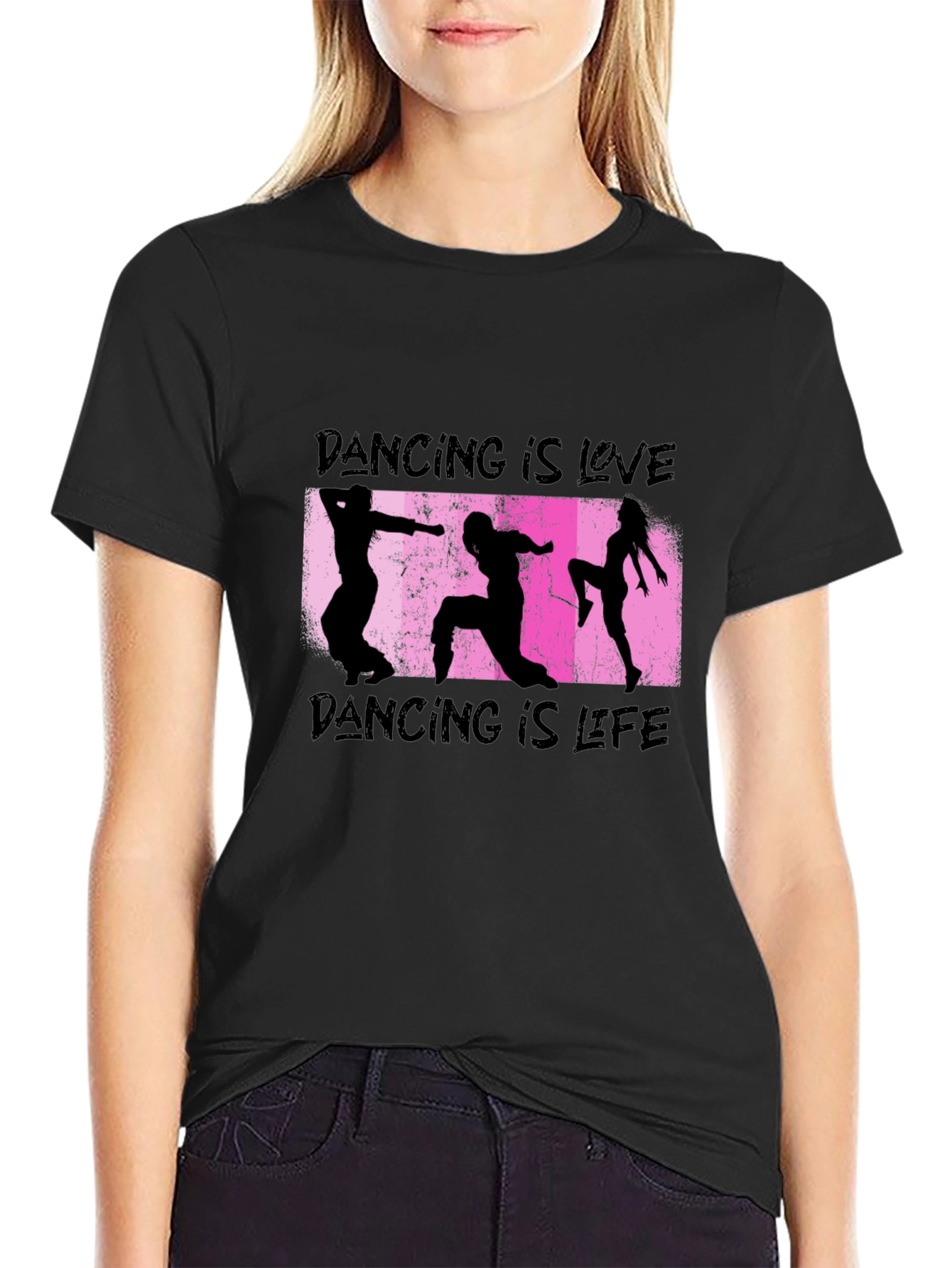 Dancing is Love & Life Black T-Shirt