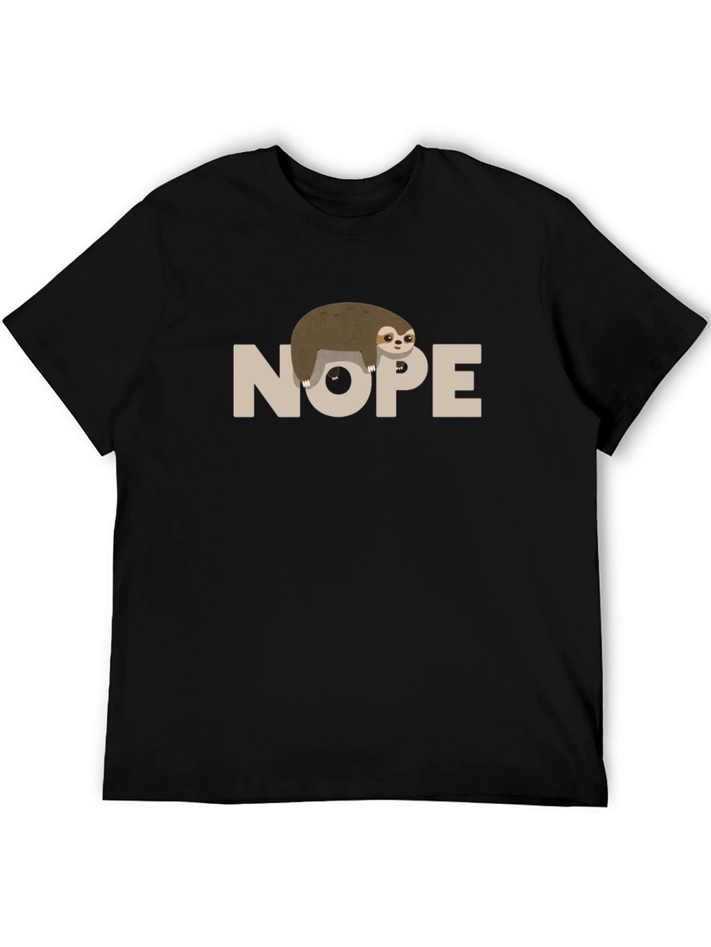 Nope Sloth T-Shirt - Funny Lazy Animal Tee