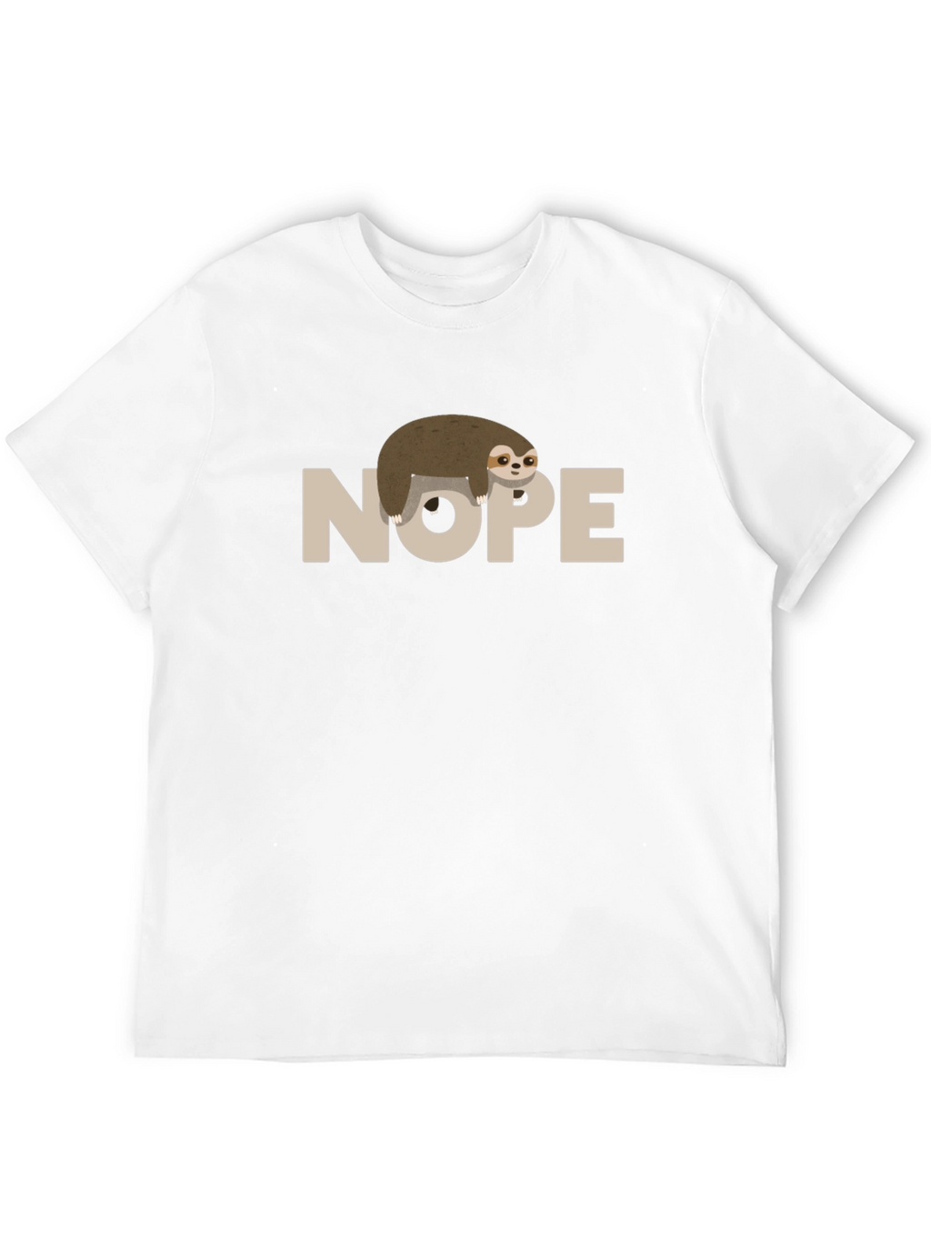 Nope Sloth T-Shirt - Funny Lazy Animal Tee