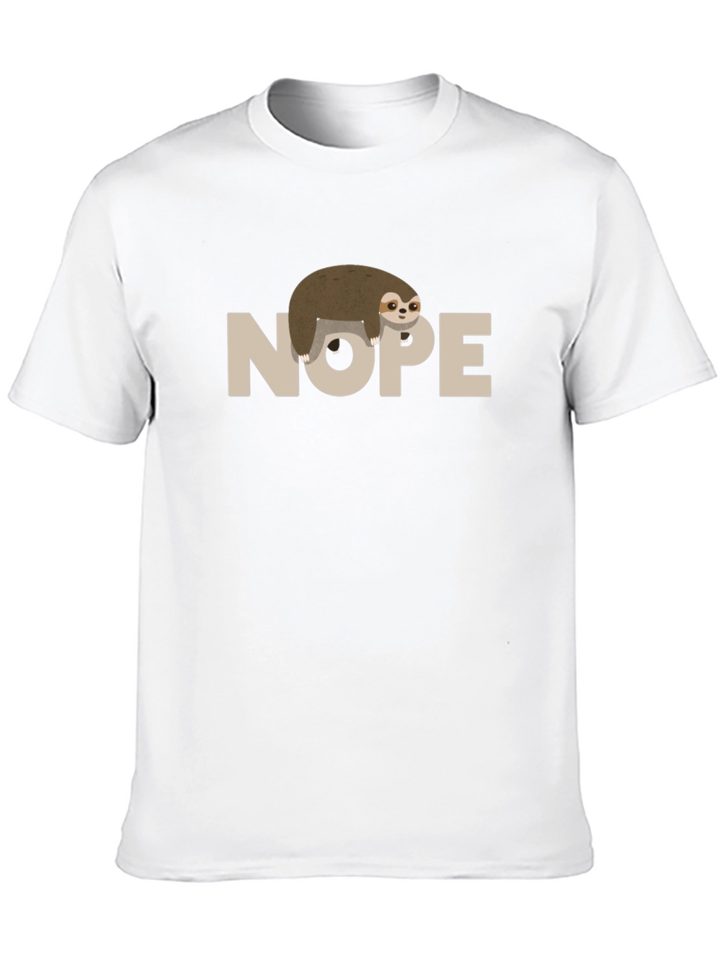 Nope Sloth T-Shirt - Funny Lazy Animal Tee