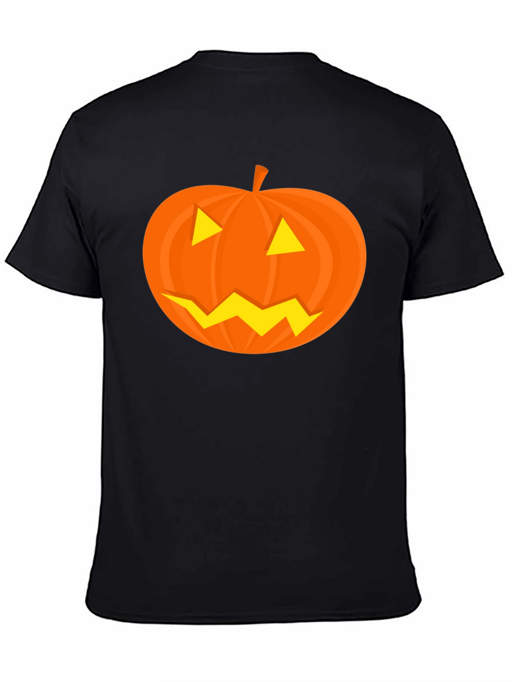 Halloween Pumpkin Face Black T-Shirt