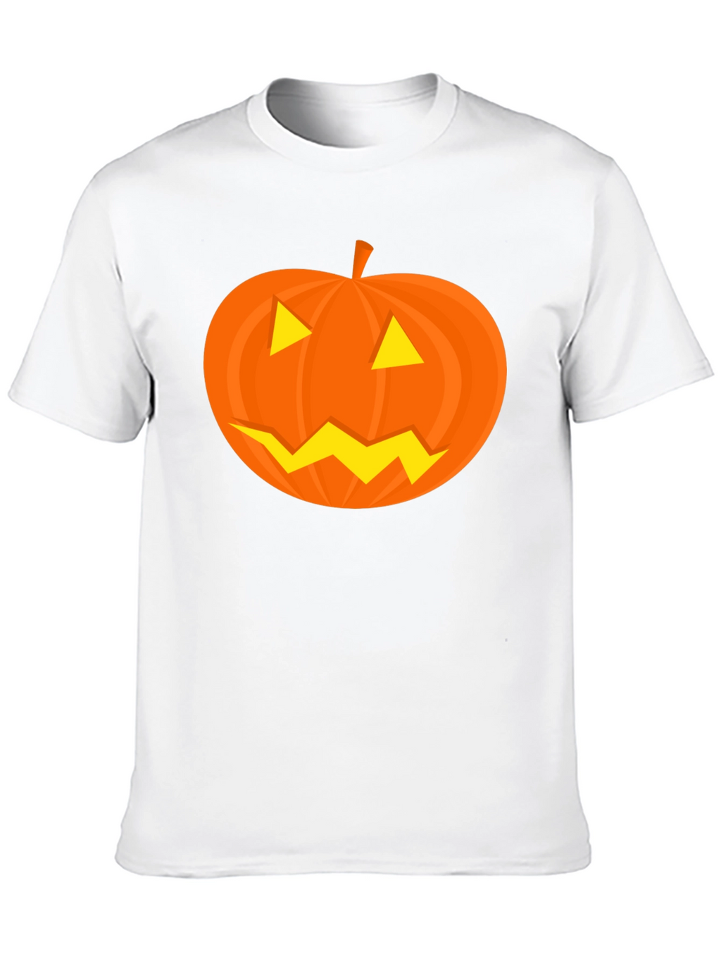 Halloween Pumpkin Face Black T-Shirt