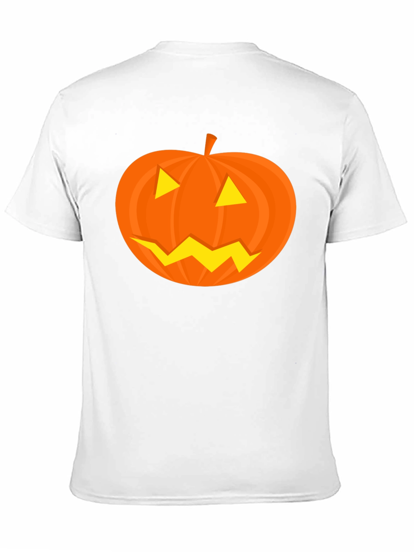 Halloween Pumpkin Face Black T-Shirt