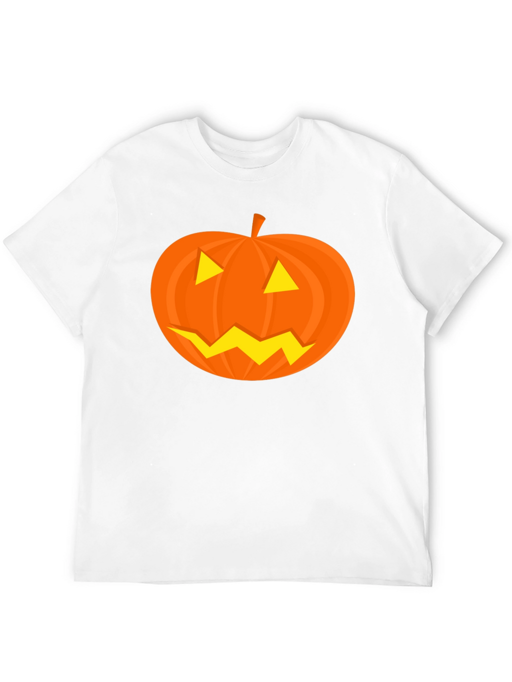 Halloween Pumpkin Face Black T-Shirt