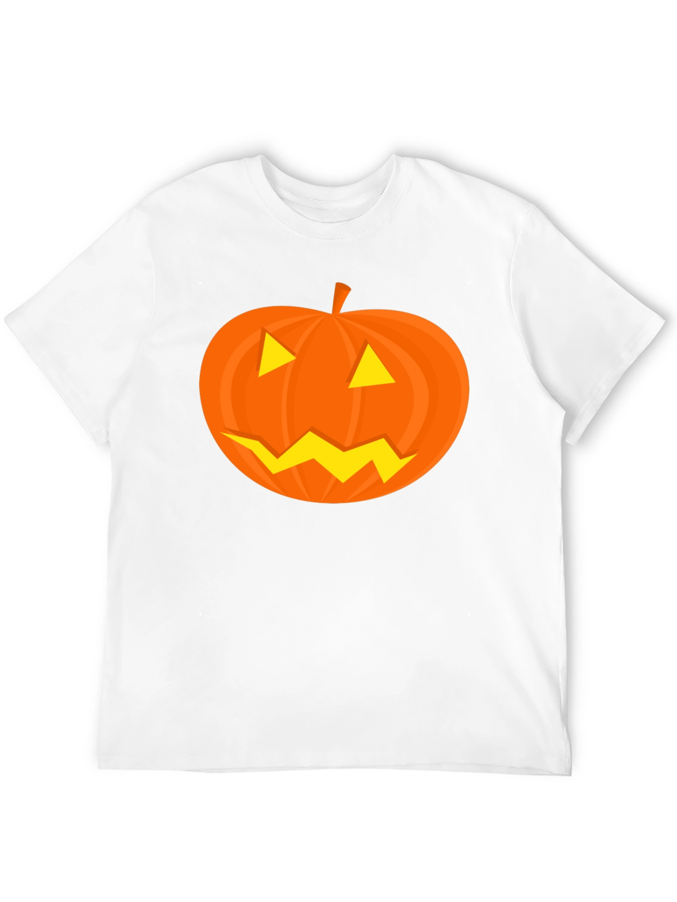 Halloween Pumpkin Face Black T-Shirt
