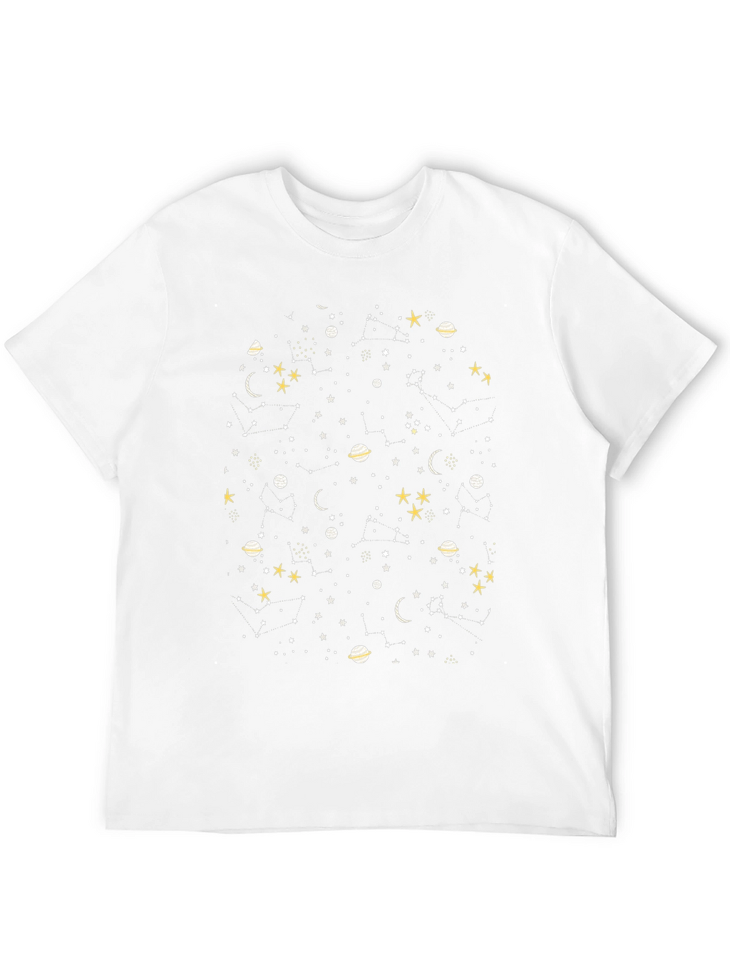 Celestial Galaxy Graphic Tee - Black Cotton Comfort