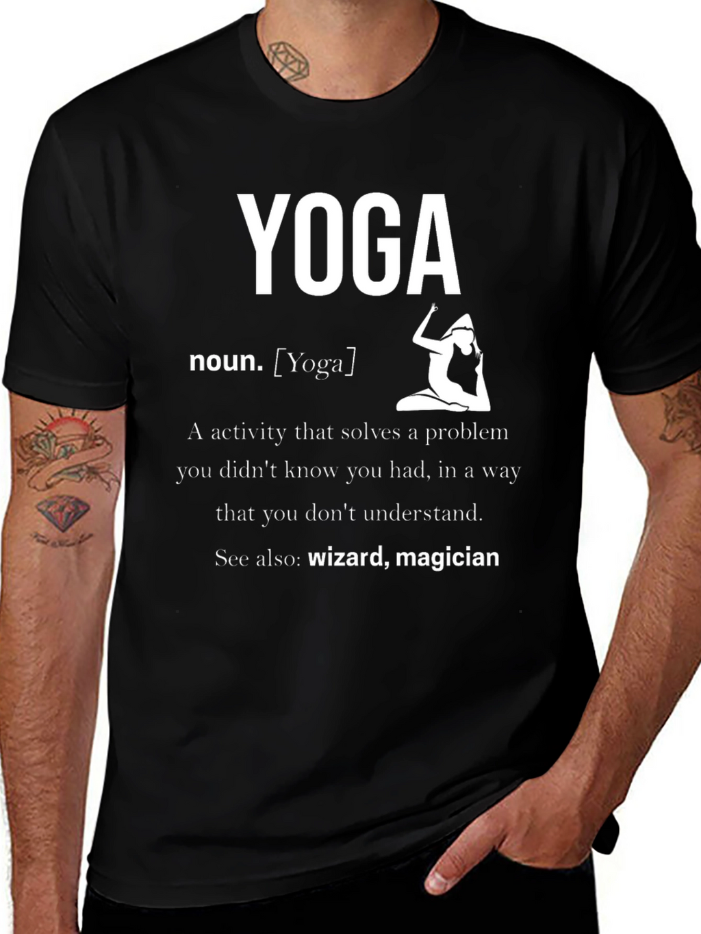 Yoga Definition T-Shirt - Wizard Magician