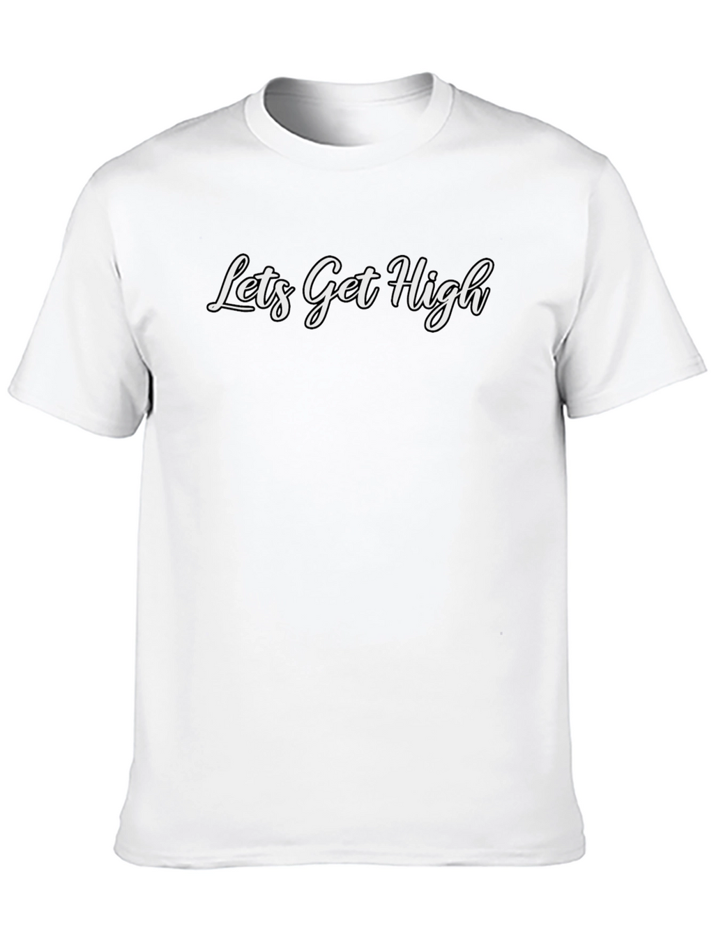 Lets Get High Black Graphic Tee