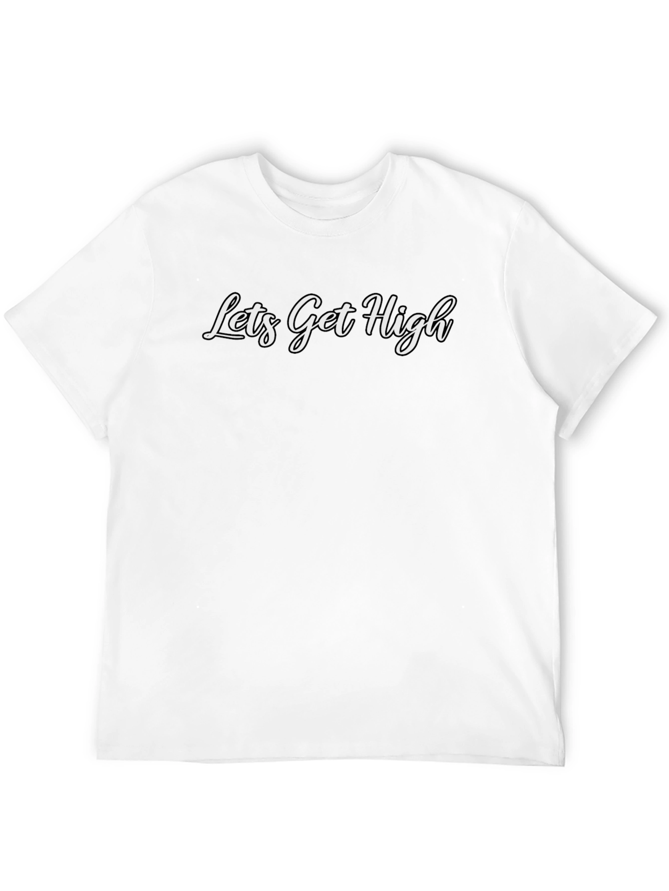 Lets Get High Black Graphic Tee