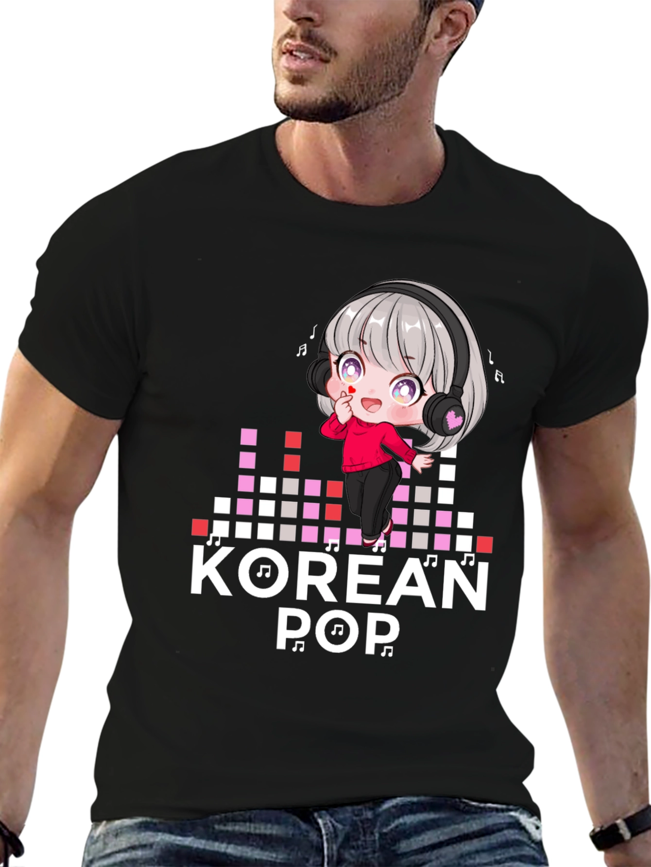 Korean Pop Music T-Shirt - Anime Style