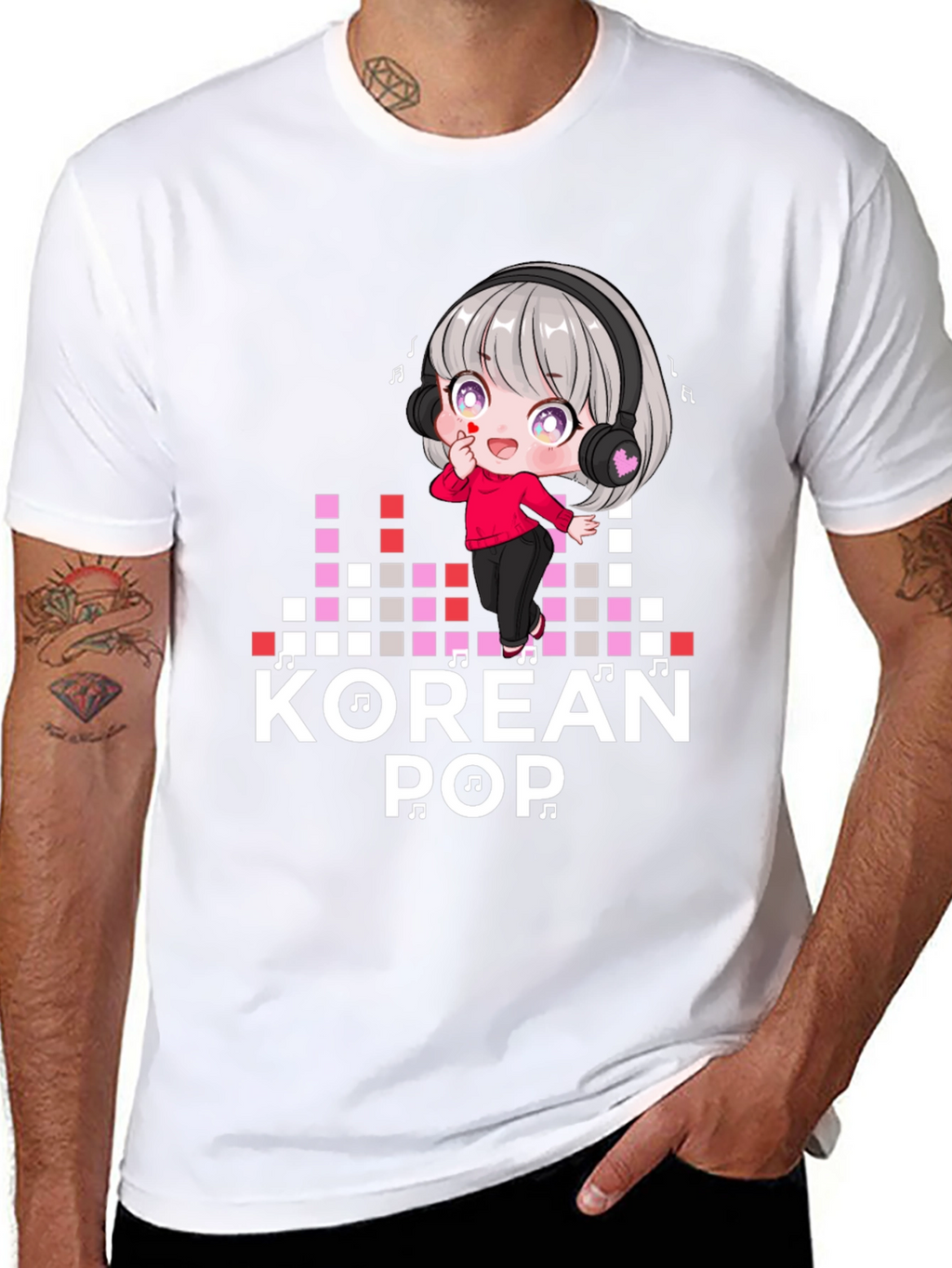 Korean Pop Music T-Shirt - Anime Style