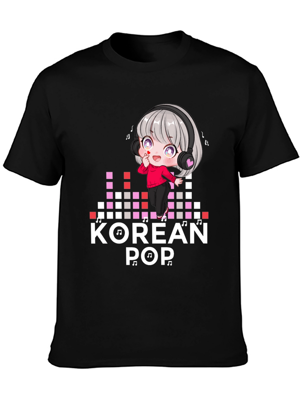 Korean Pop Music T-Shirt - Anime Style