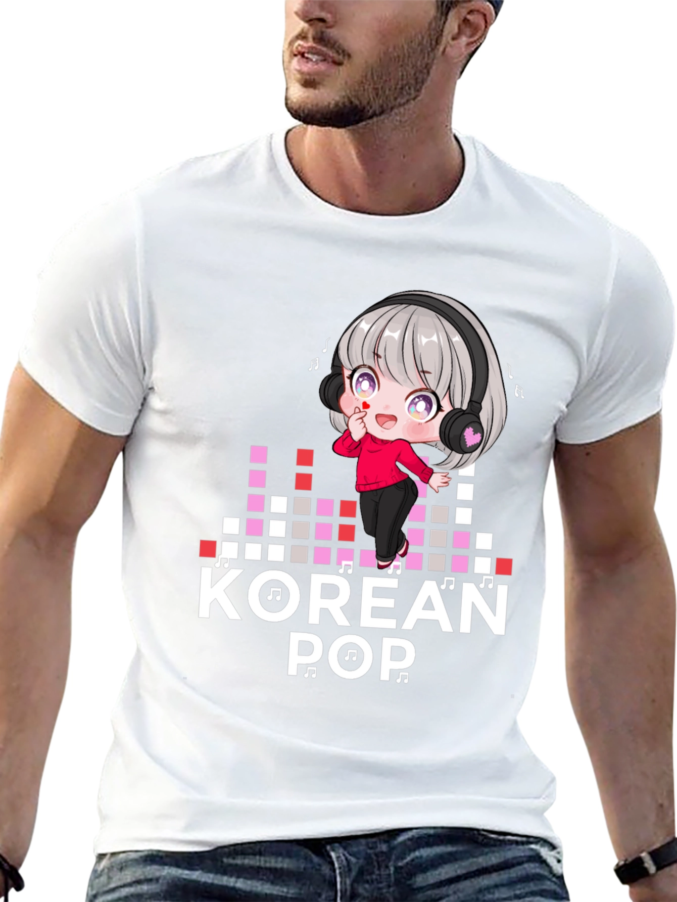 Korean Pop Music T-Shirt - Anime Style