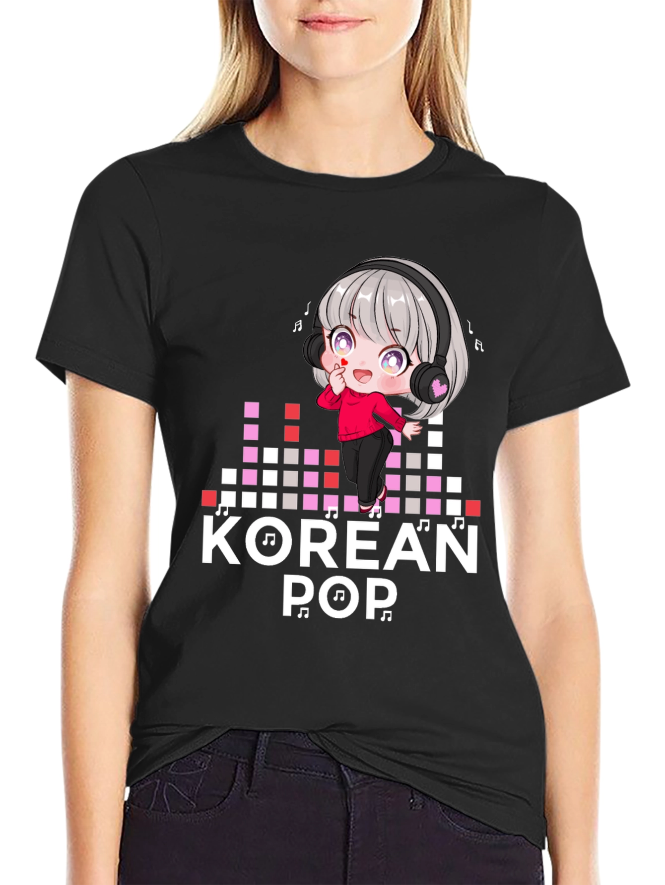 Korean Pop Music T-Shirt - Anime Style