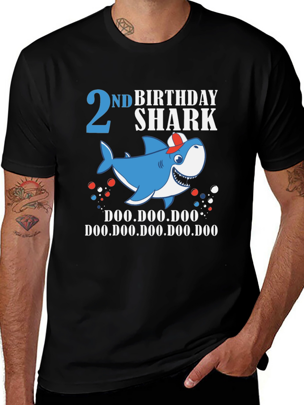 2nd Birthday Shark Doo Doo Doo T-Shirt