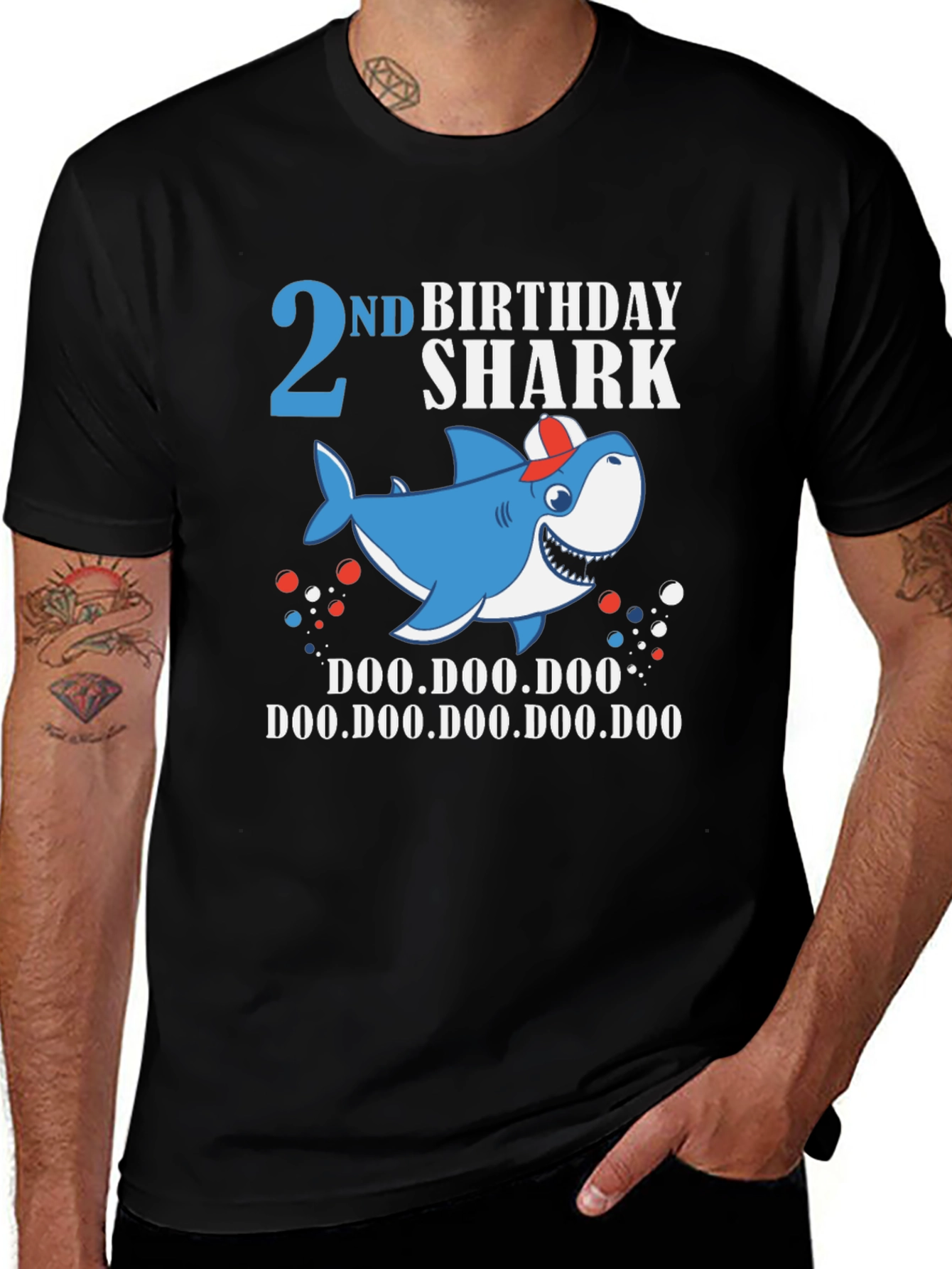 2nd Birthday Shark Doo Doo Doo T-Shirt