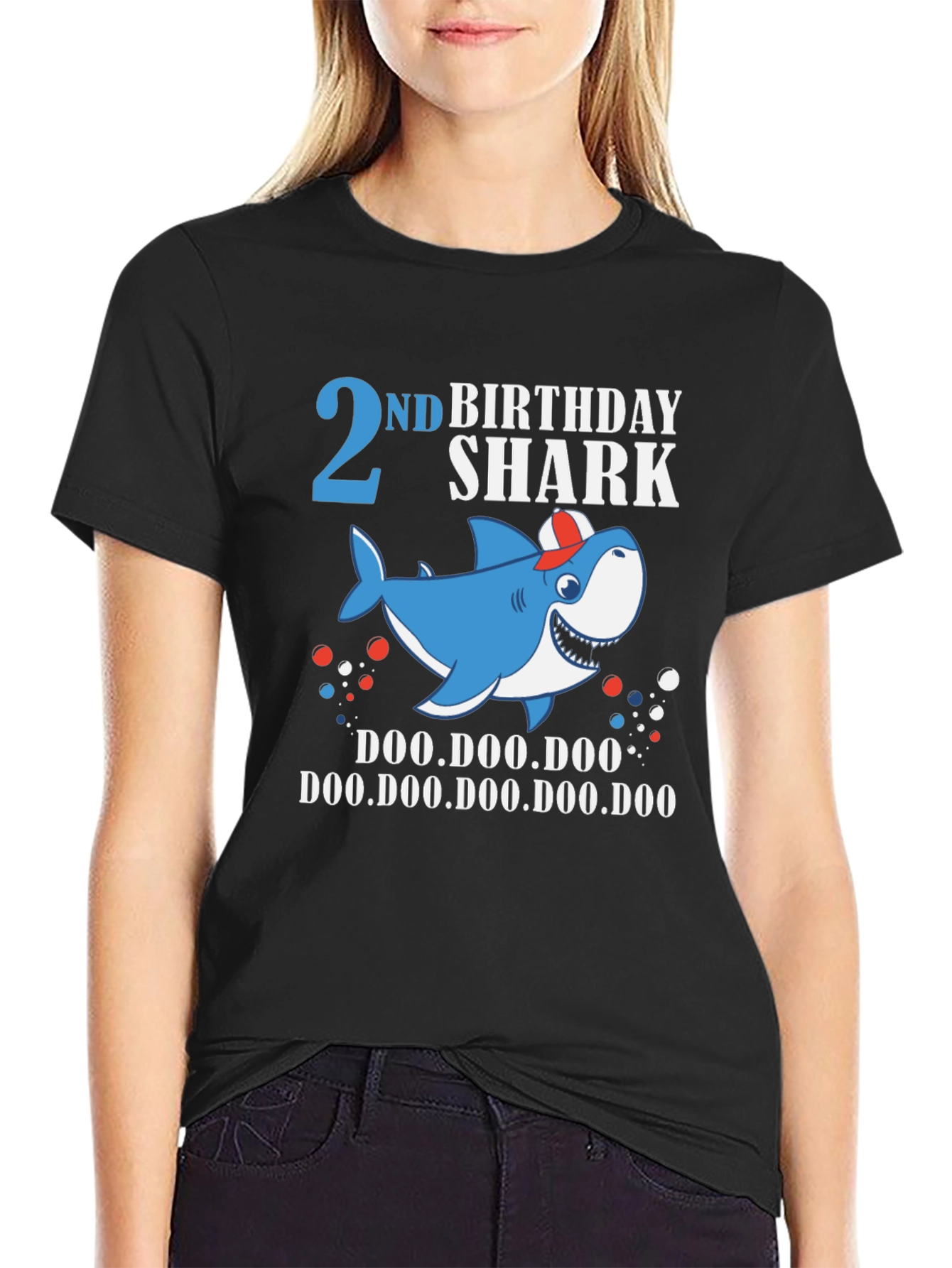 2nd Birthday Shark Doo Doo Doo T-Shirt