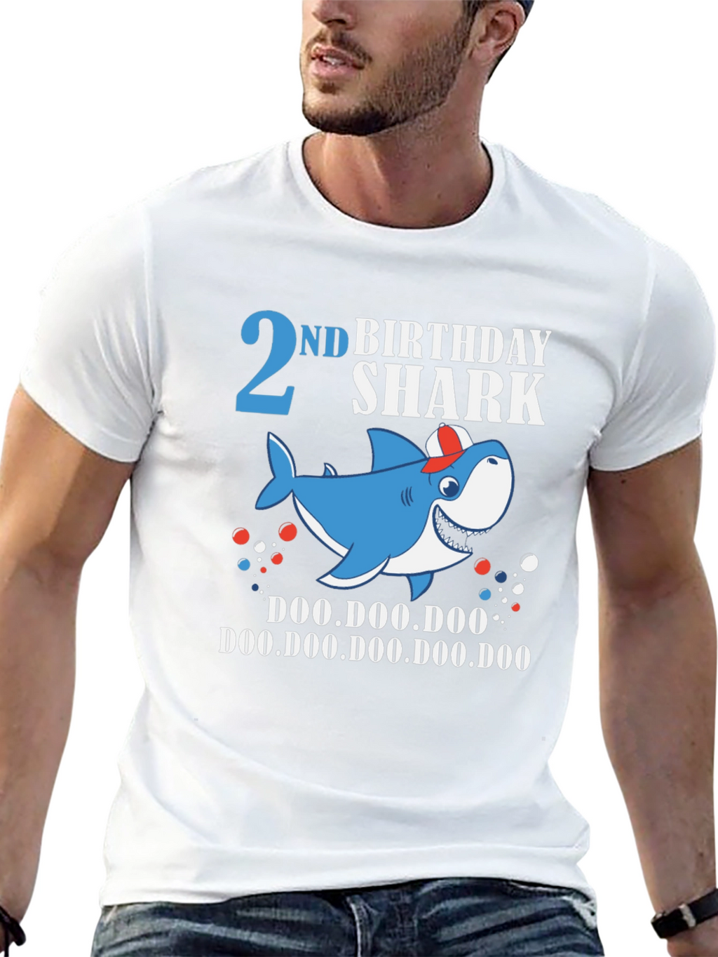 2nd Birthday Shark Doo Doo Doo T-Shirt