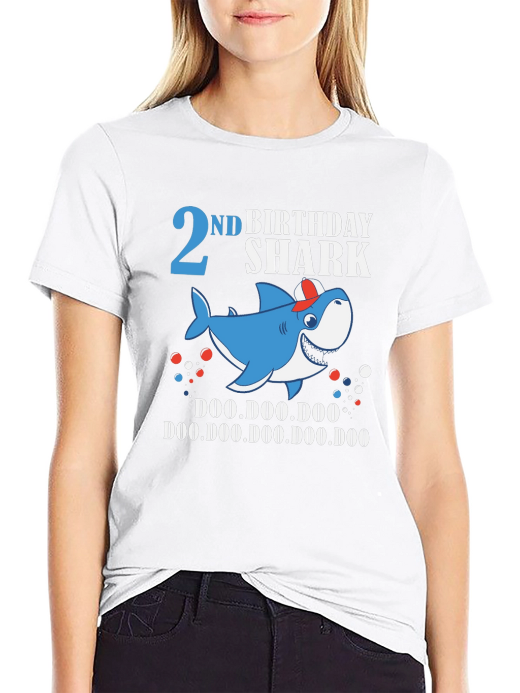 2nd Birthday Shark Doo Doo Doo T-Shirt