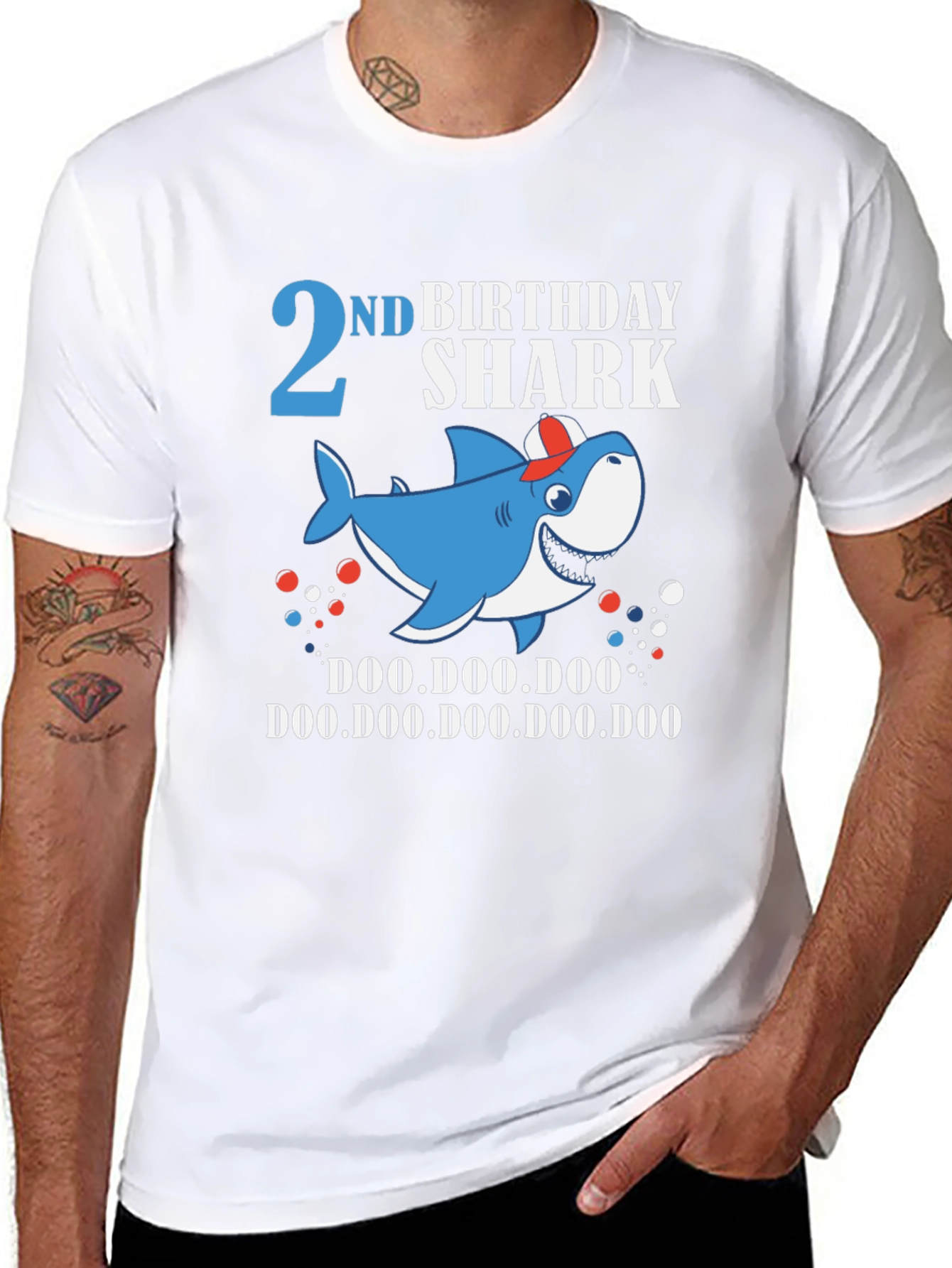 2nd Birthday Shark Doo Doo Doo T-Shirt